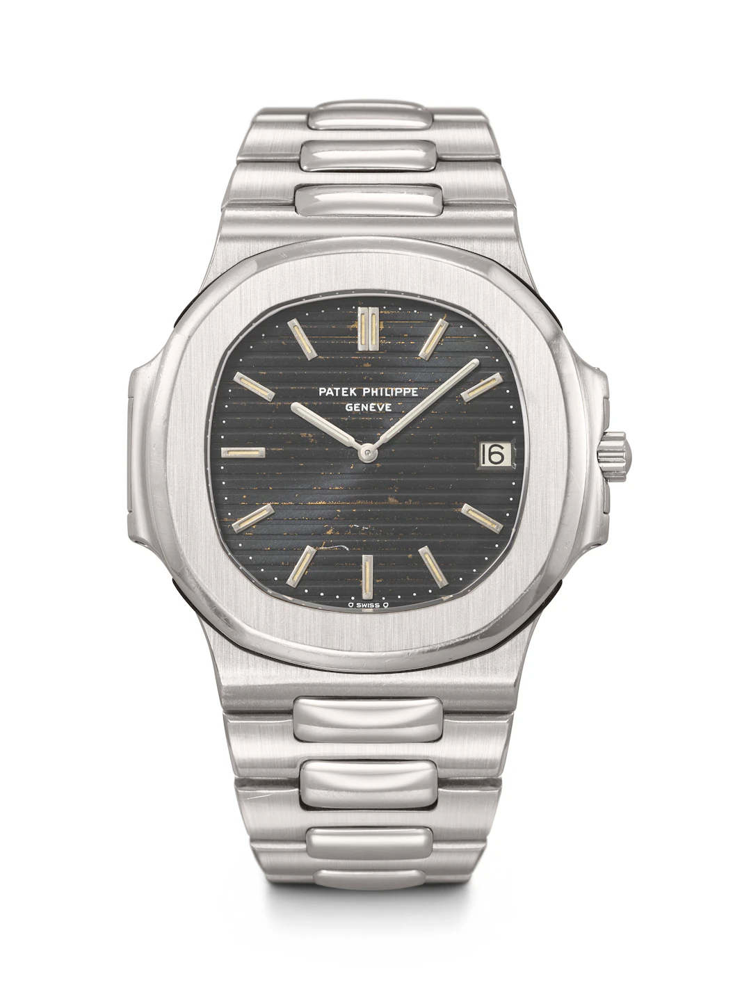 Patek Philippe. A Very Rare Stainless Steel Automatic Wristwatch with