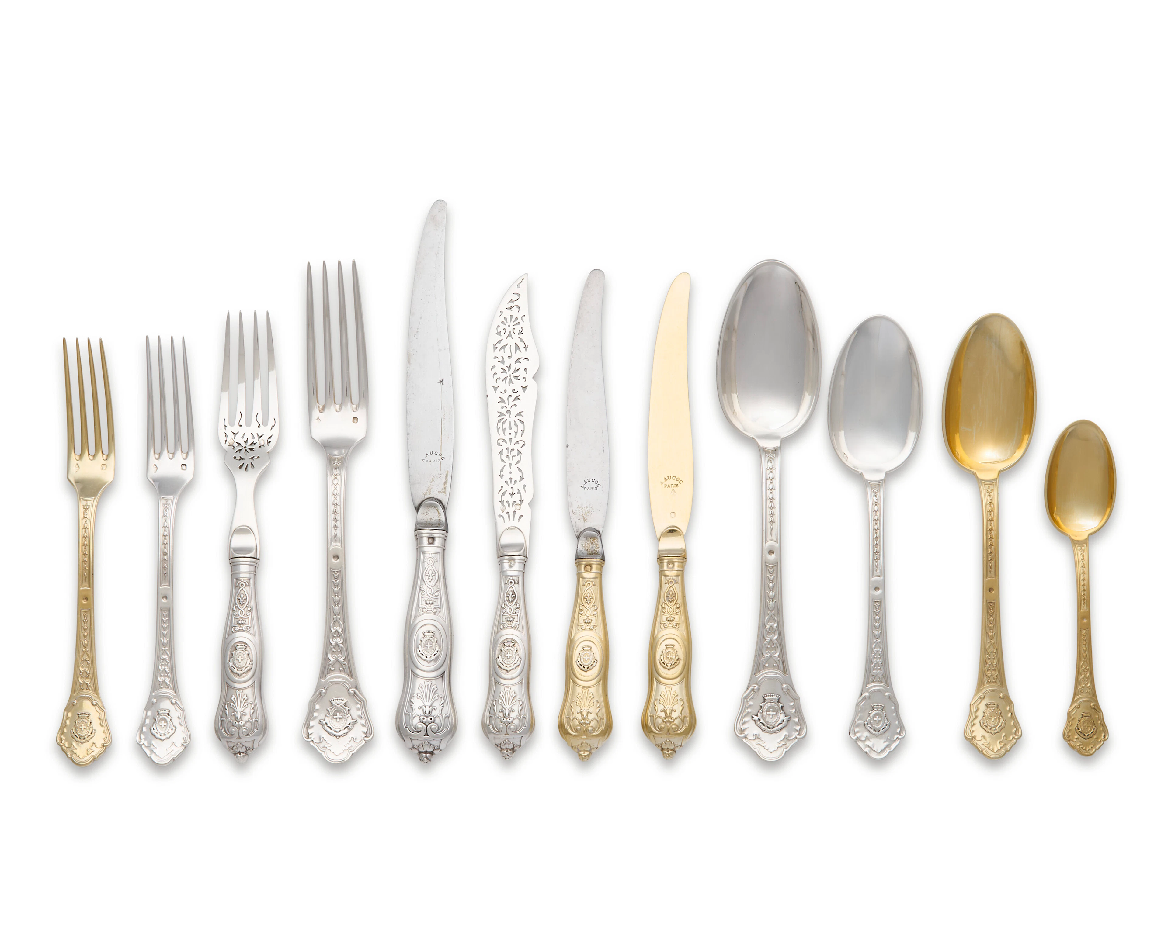 A FRENCH SILVER TABLE SERVICE