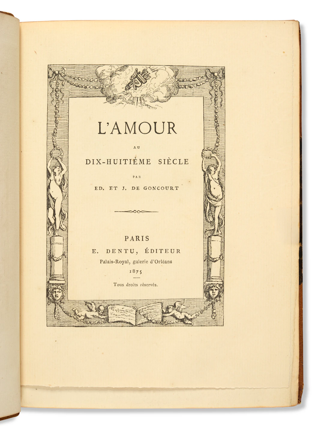 Goncourt, Edmond De (1822-1896) Et Jules De (1830-1870)