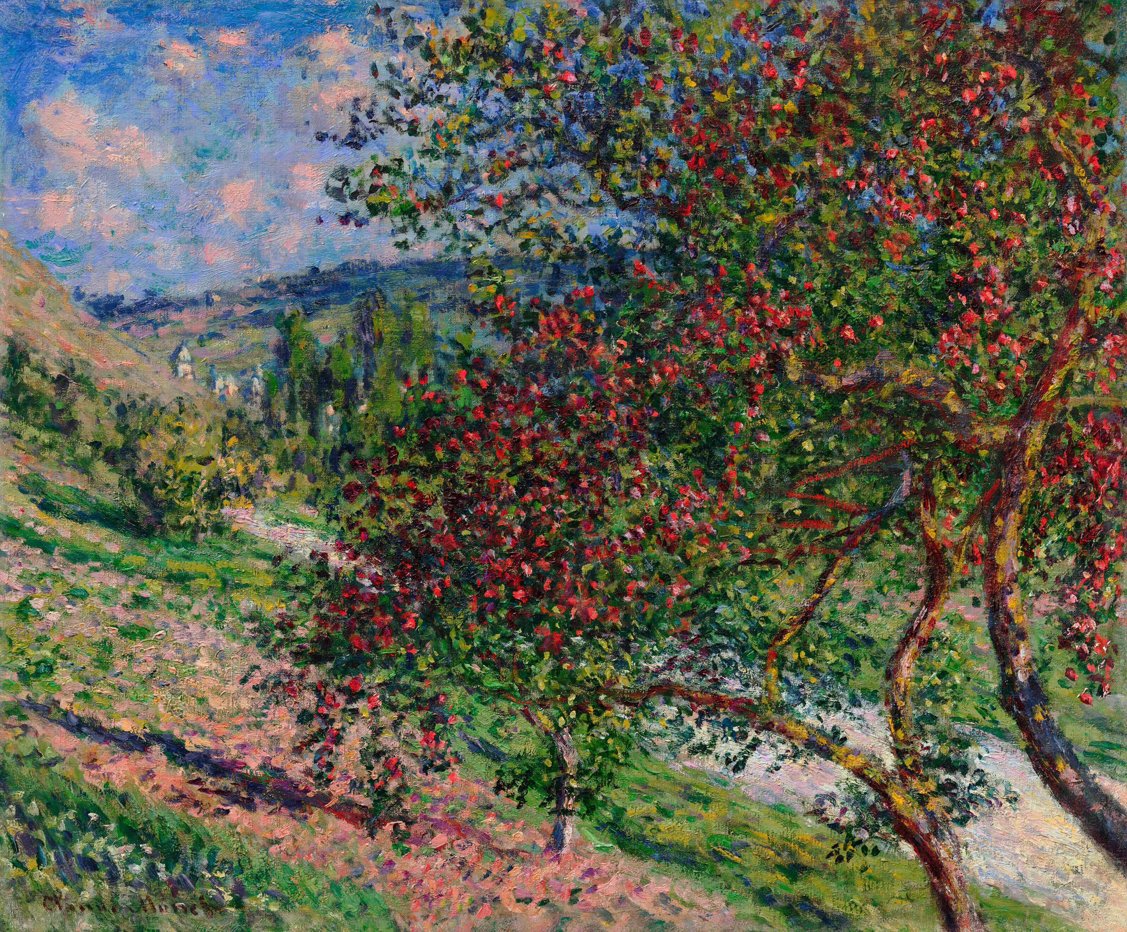 CLAUDE MONET (1840-1926) Pommiers, Vétheuil
