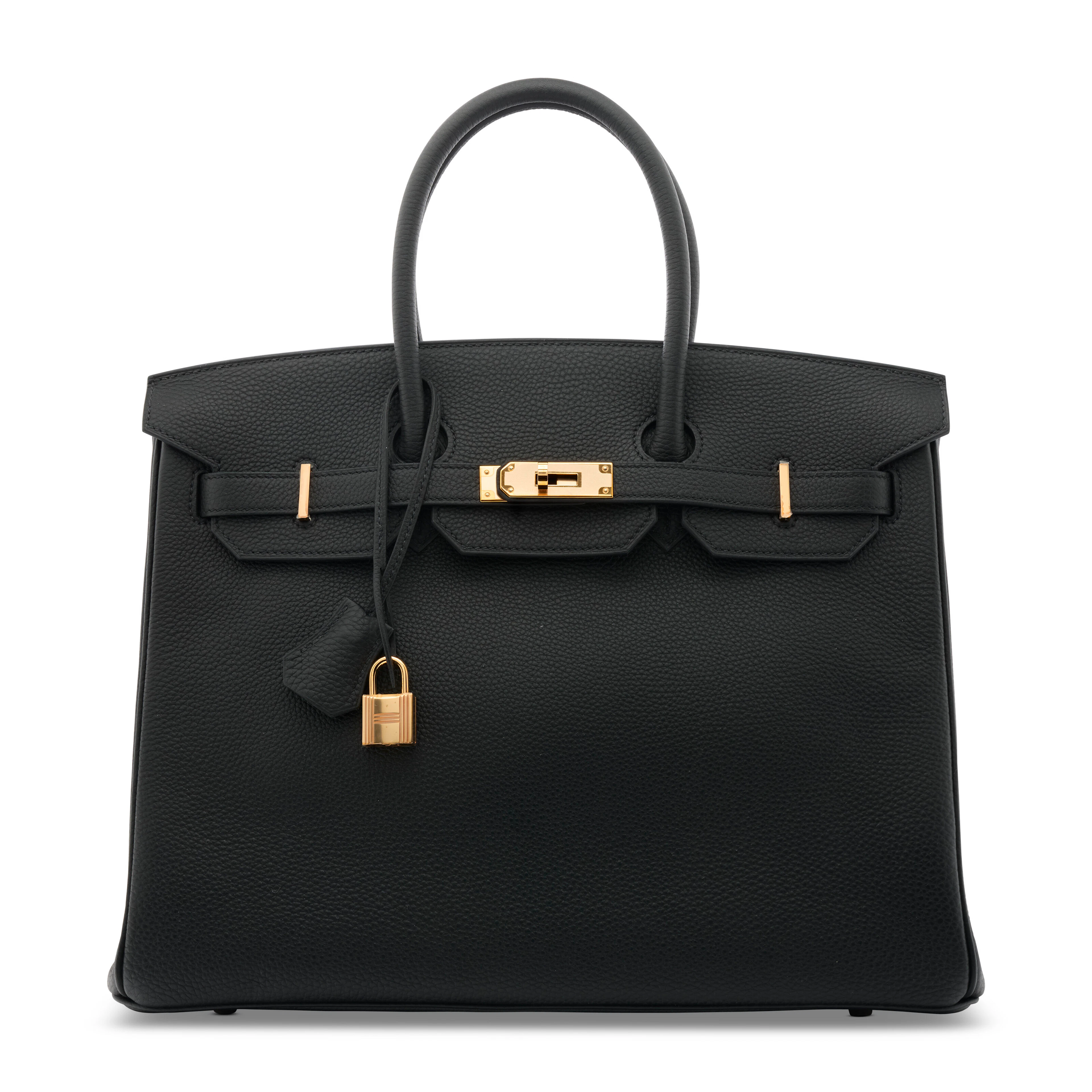 DONATED & SIGNED BY JANE BIRKIN BLACK TOGO LEATHER BIRKIN 35 WITH