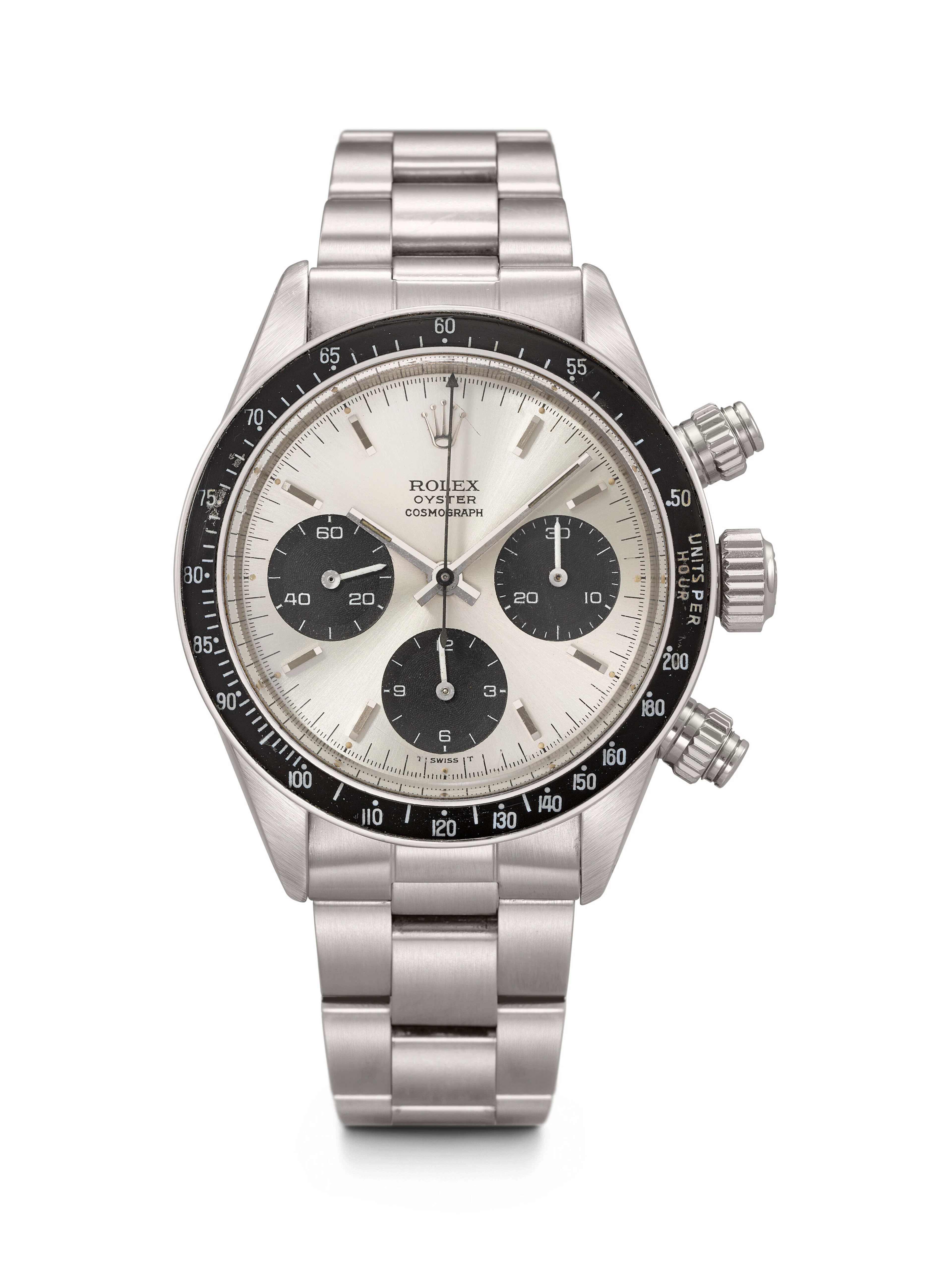 Rolex. An Iconic Stainless Steel Chronograph Wristwatch with Bracelet