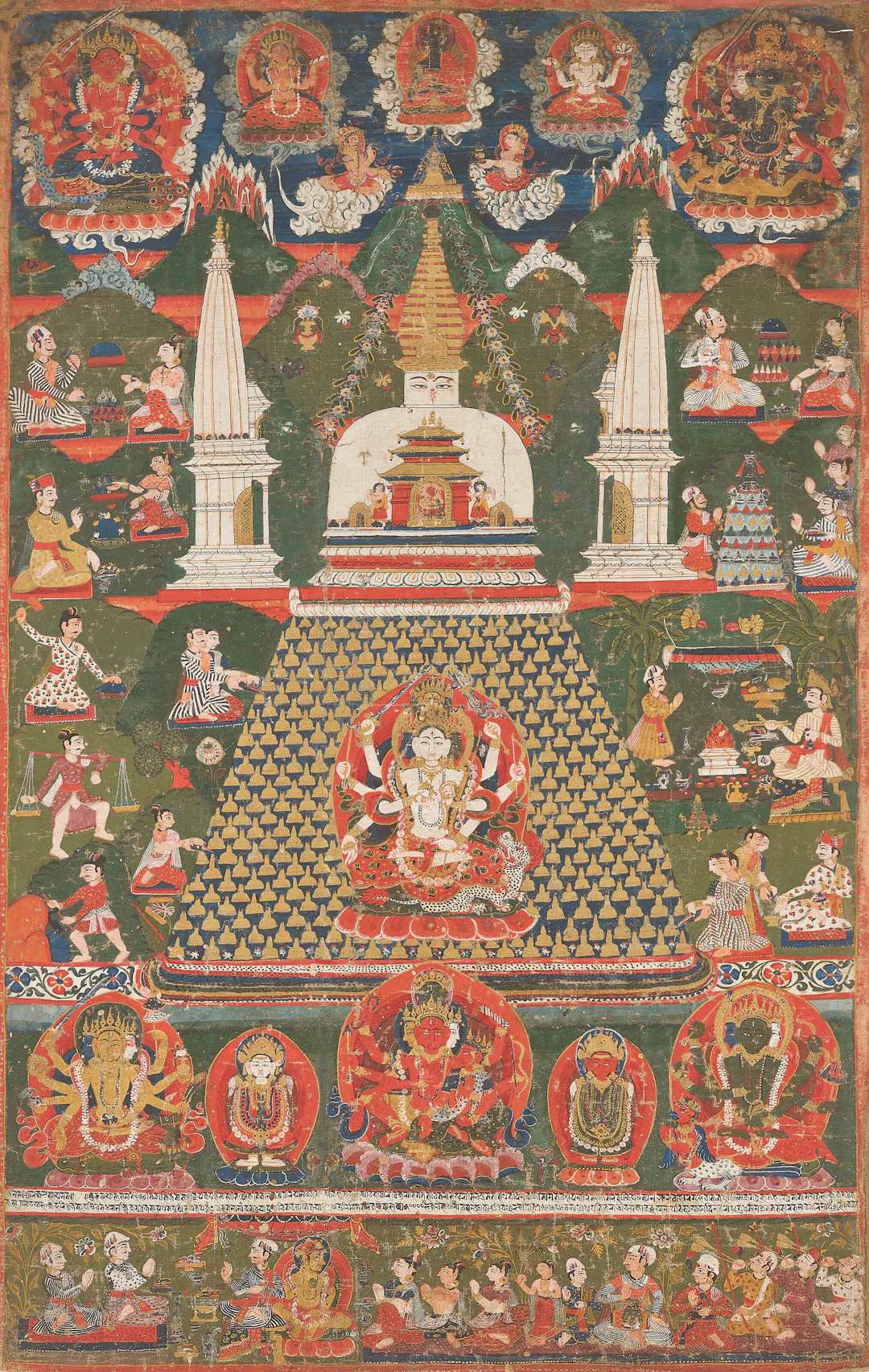 A Paubha of Laxsha Chaitya