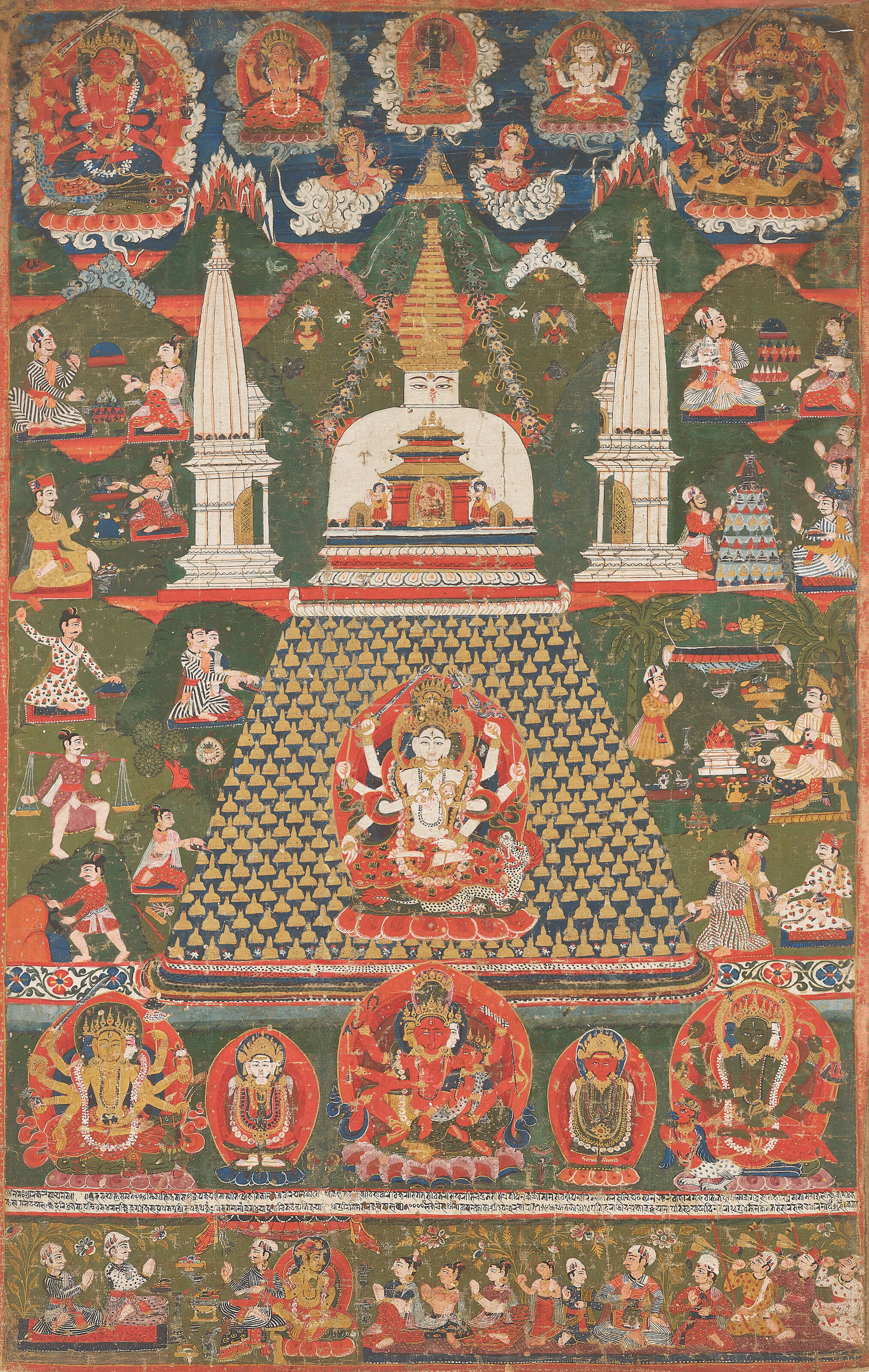 A Paubha of Laxsha Chaitya