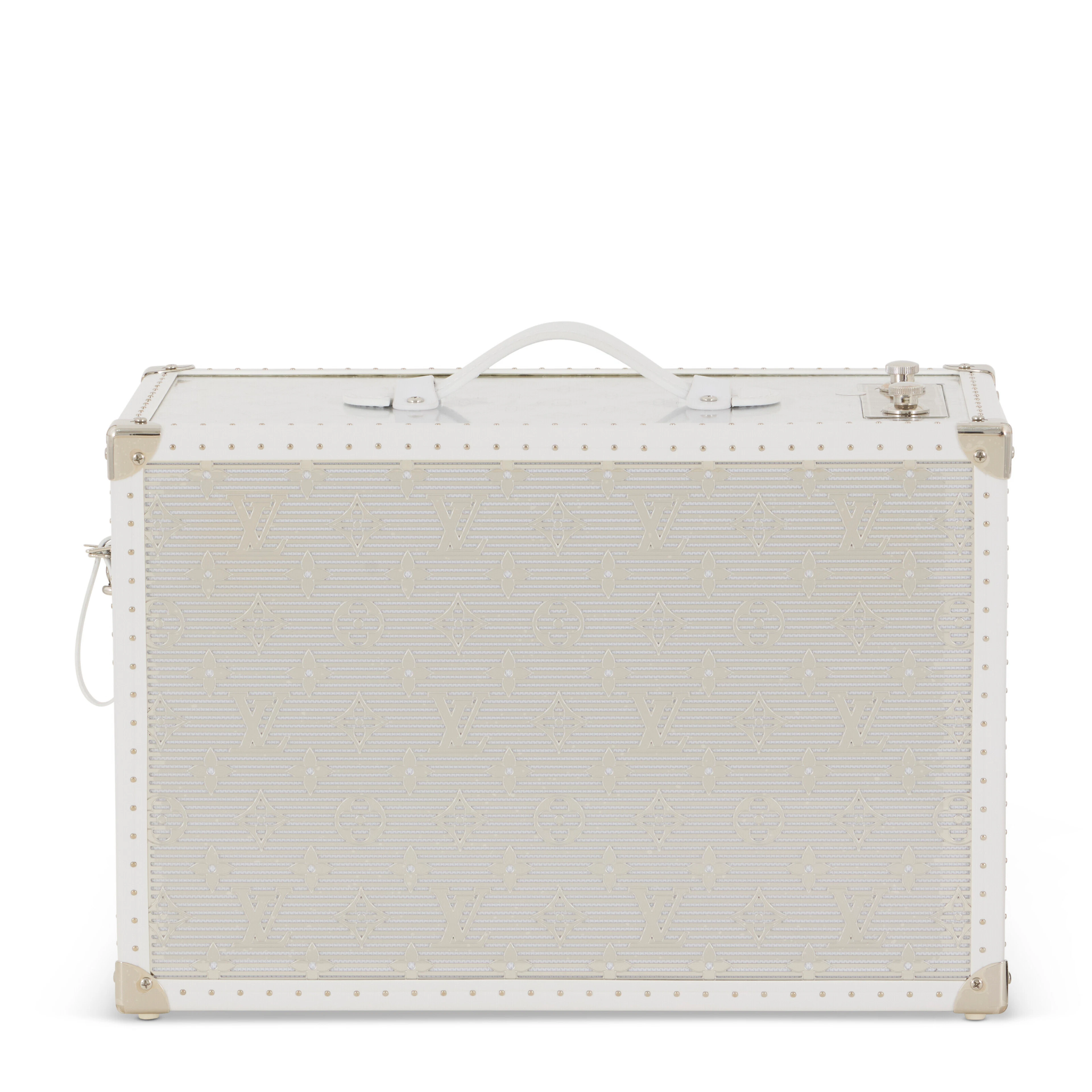 A LIMITED EDITION MIRROR MONOGRAM SPEAKER TRUNK