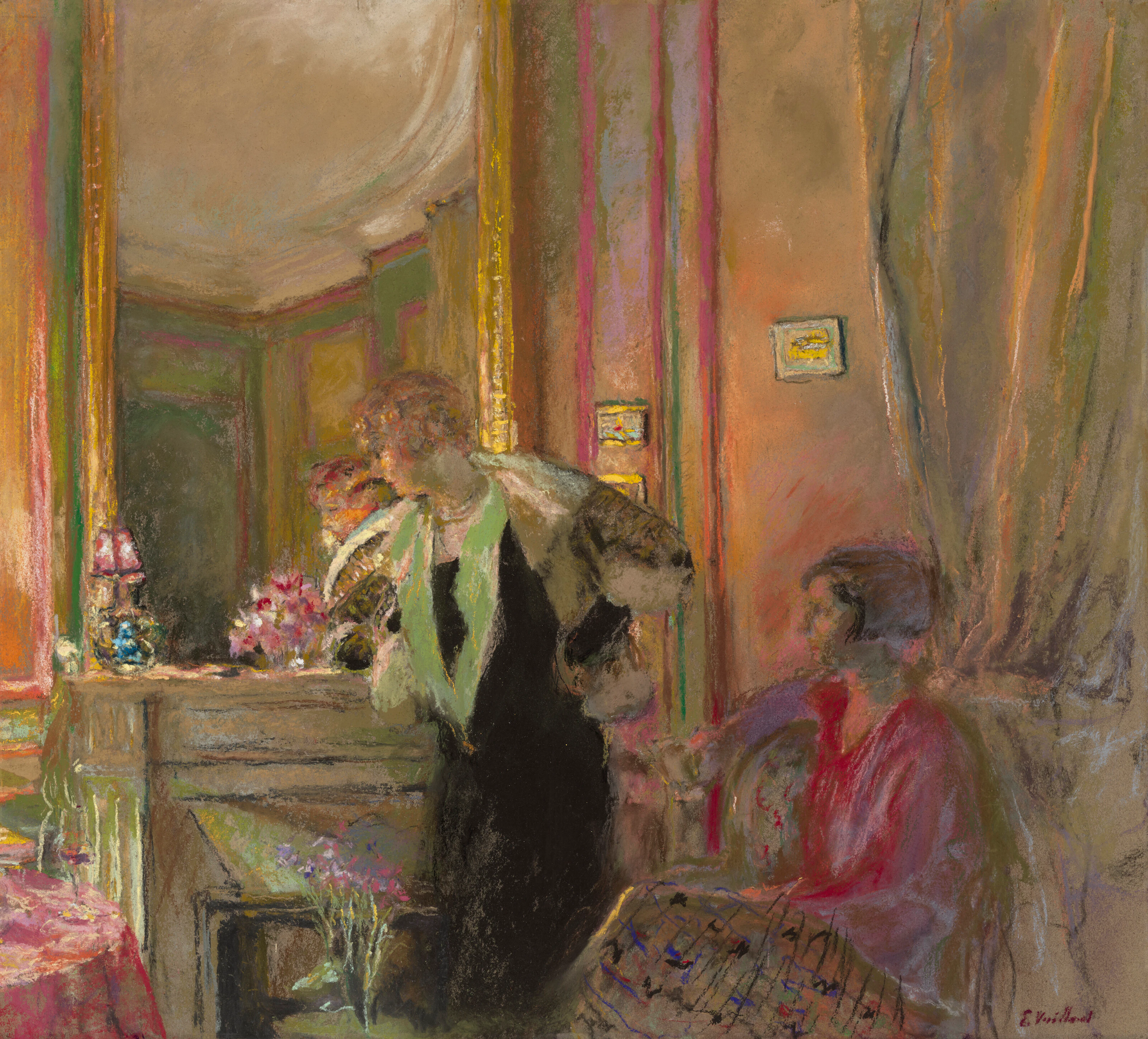 EDOUARD VUILLARD (1868-1940) Gabrielle Jonas et sa fille Irène Montanet