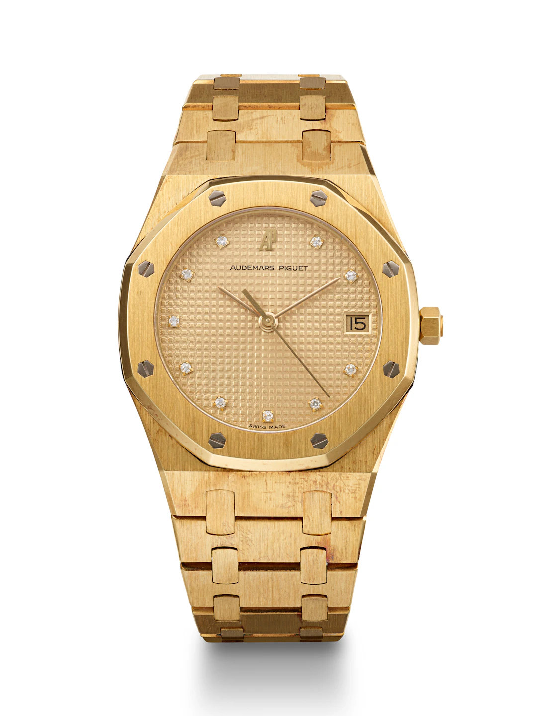 Audemars Piguet, Yellow Gold and Diamnd-Set 'Royal Oak', Ref. 6024Ba