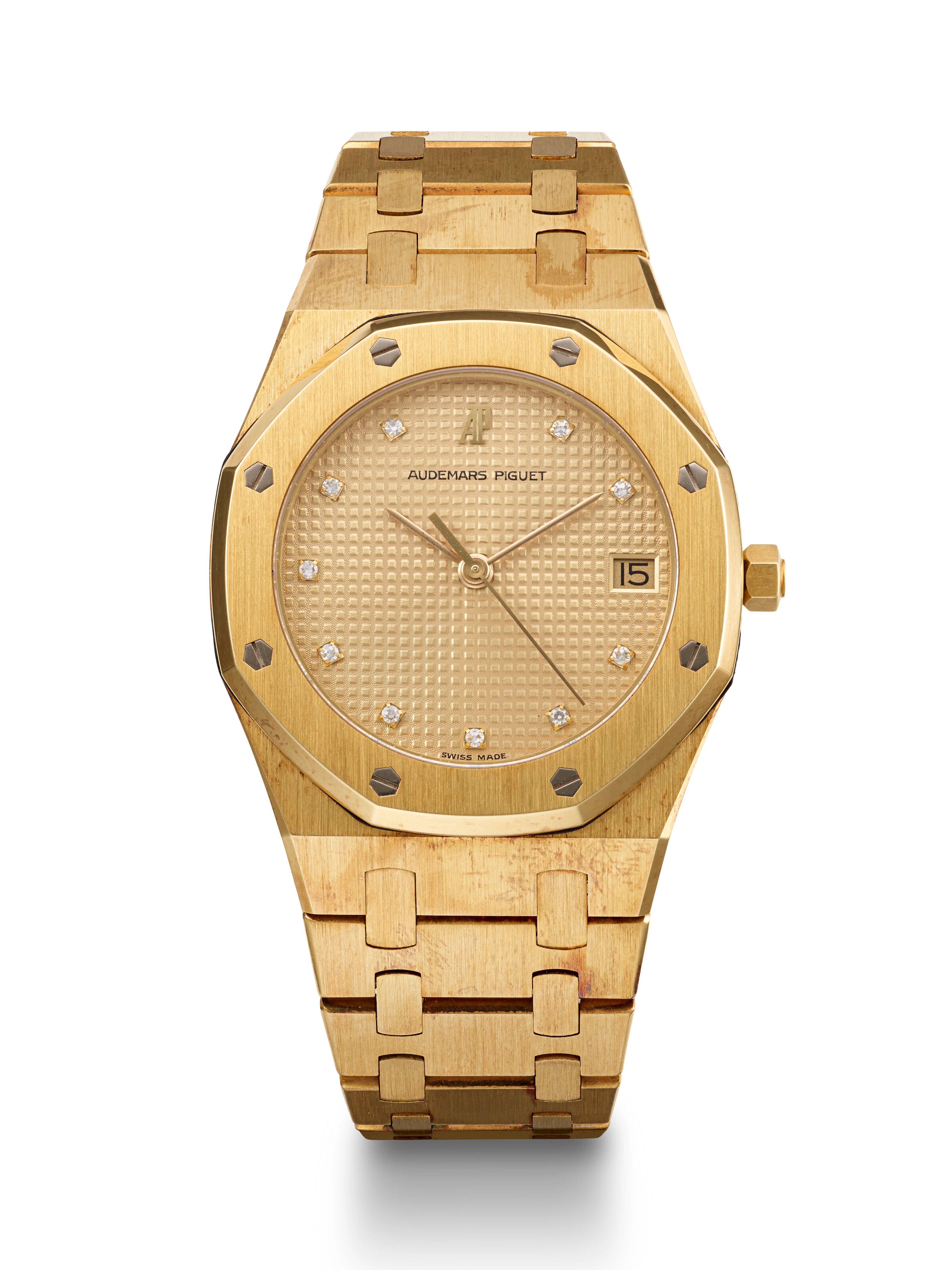 Audemars Piguet, Yellow Gold and Diamnd-Set 'Royal Oak', Ref. 6024Ba