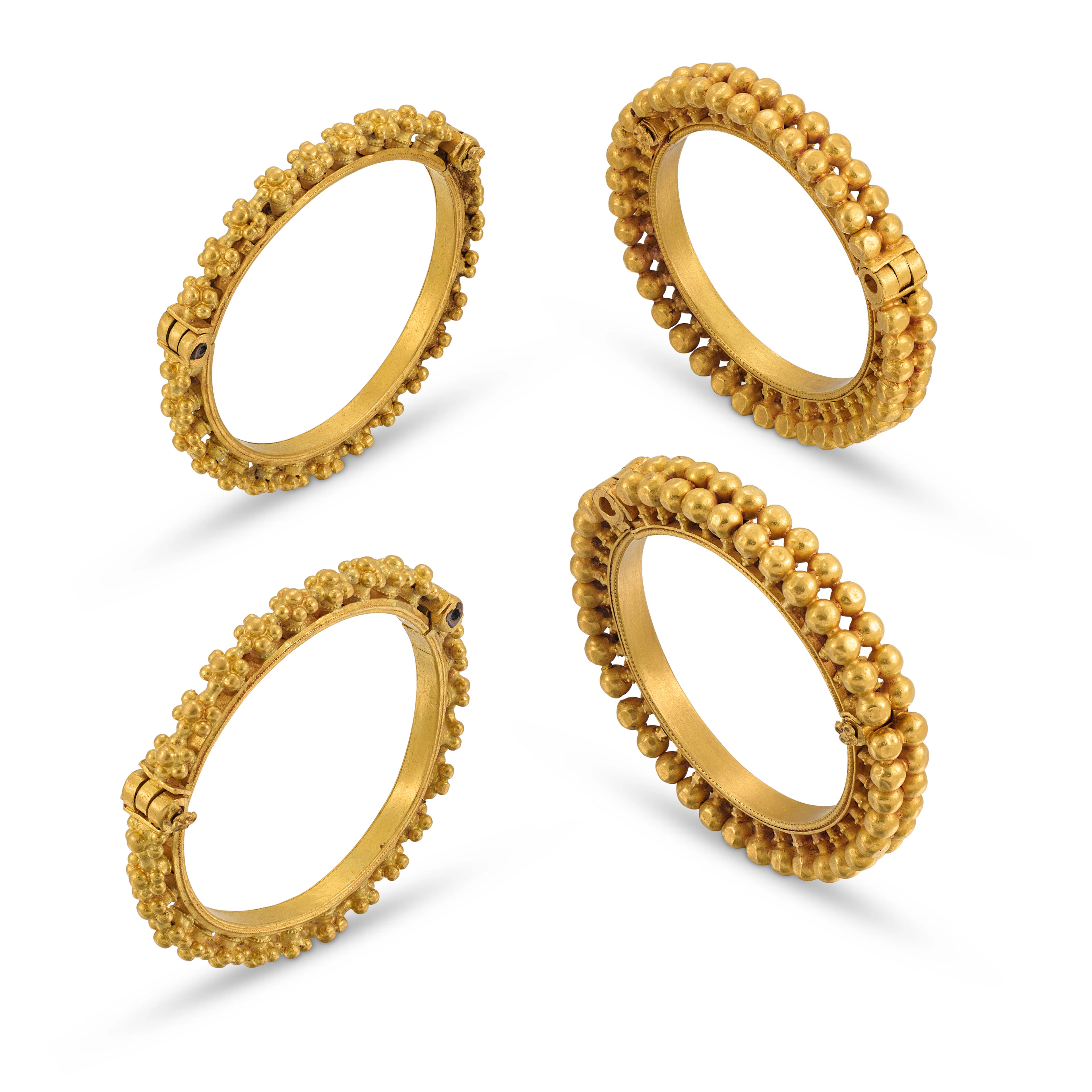Two Pairs of Gold Bangles