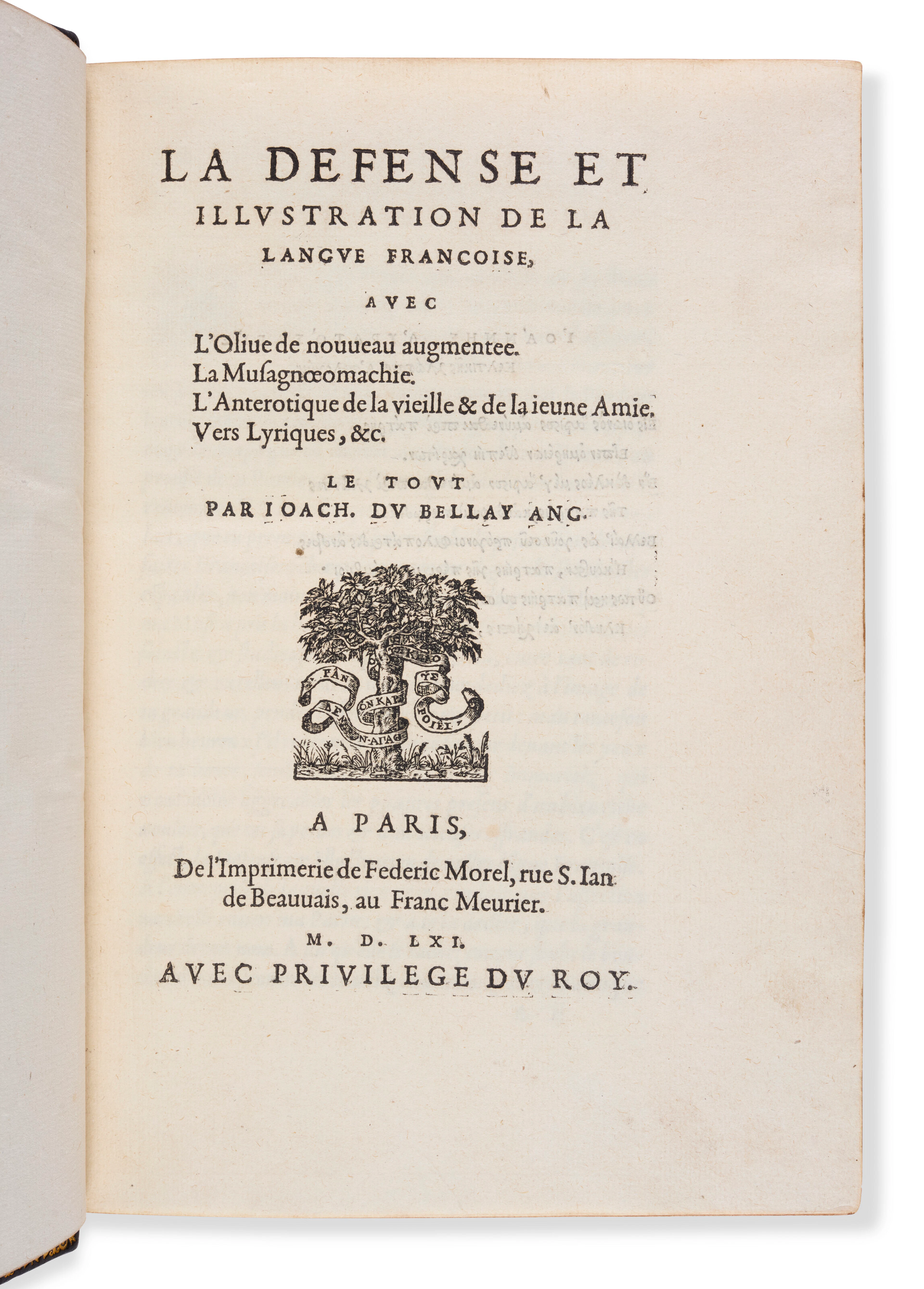 DU BELLAY, Joachim (1522-1560)
