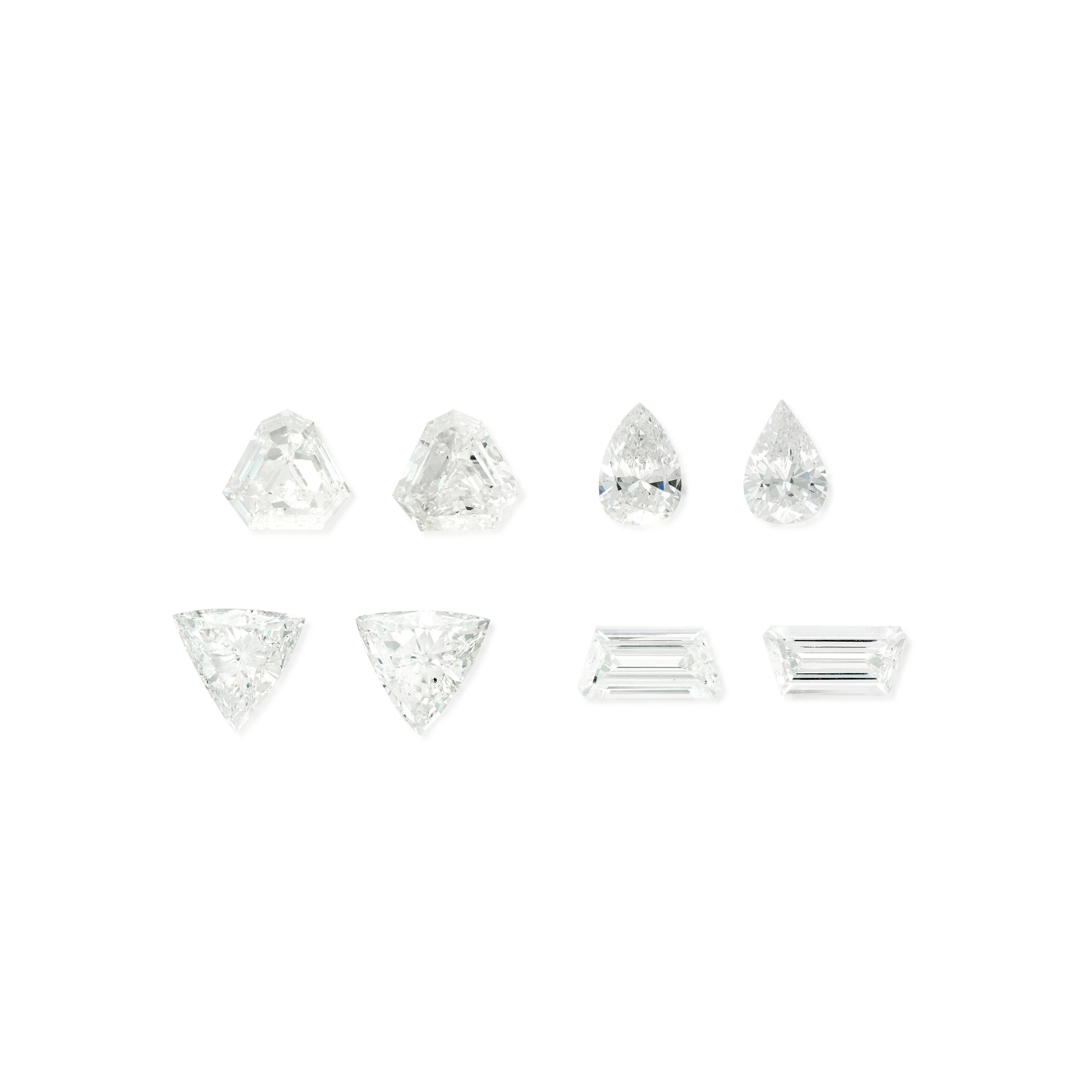Group of Eight Unmounted Diamonds