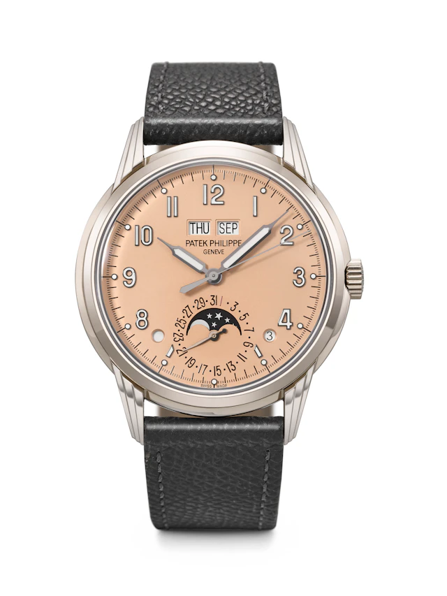 Patek Philippe. An Attractive 18K White Gold Automatic Perpetual Calendar