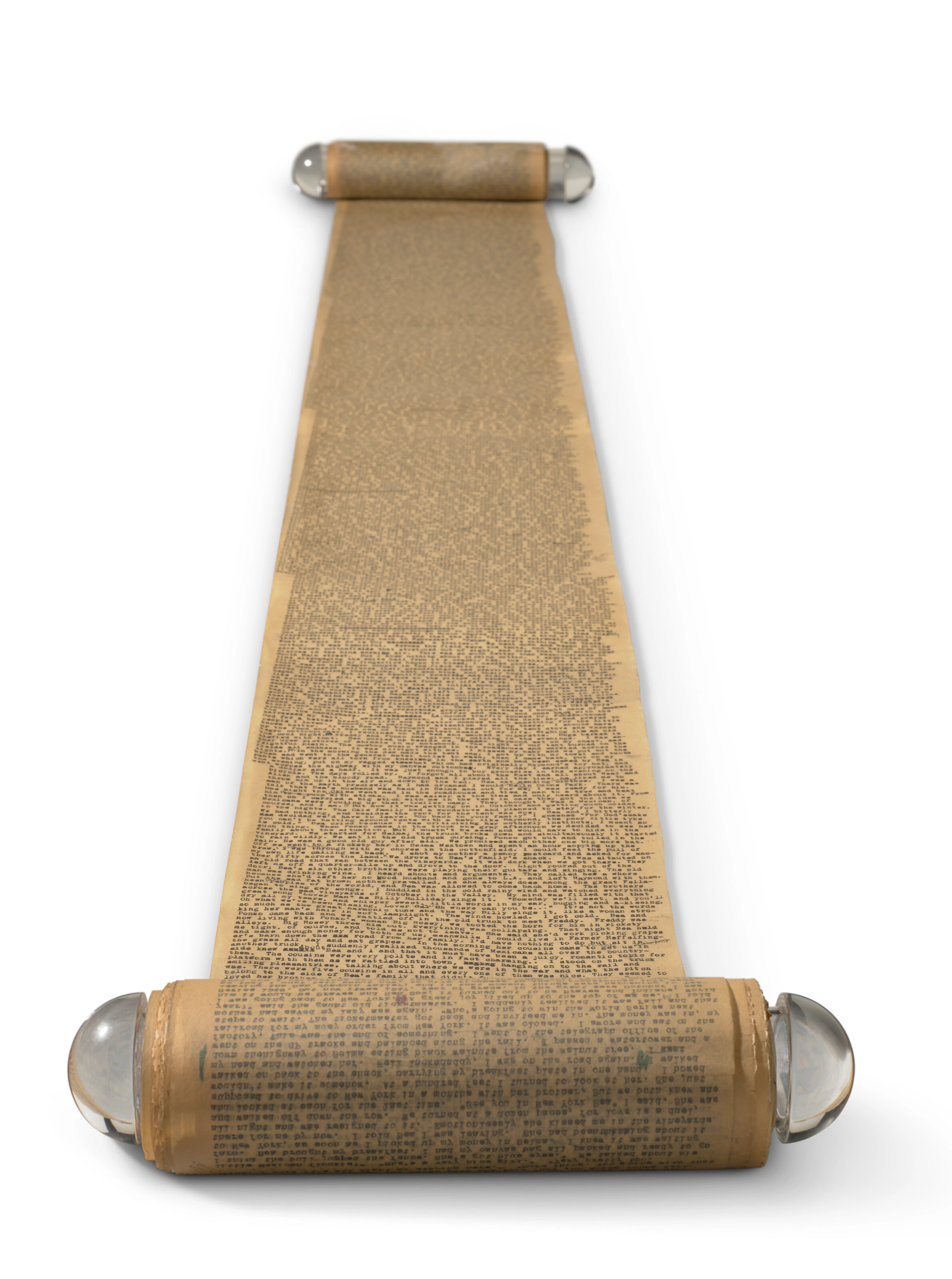 ORIGINAL TYPESCRIPT SCROLL FOR THE MONUMENTAL FIRST DRAFT OF ON THE