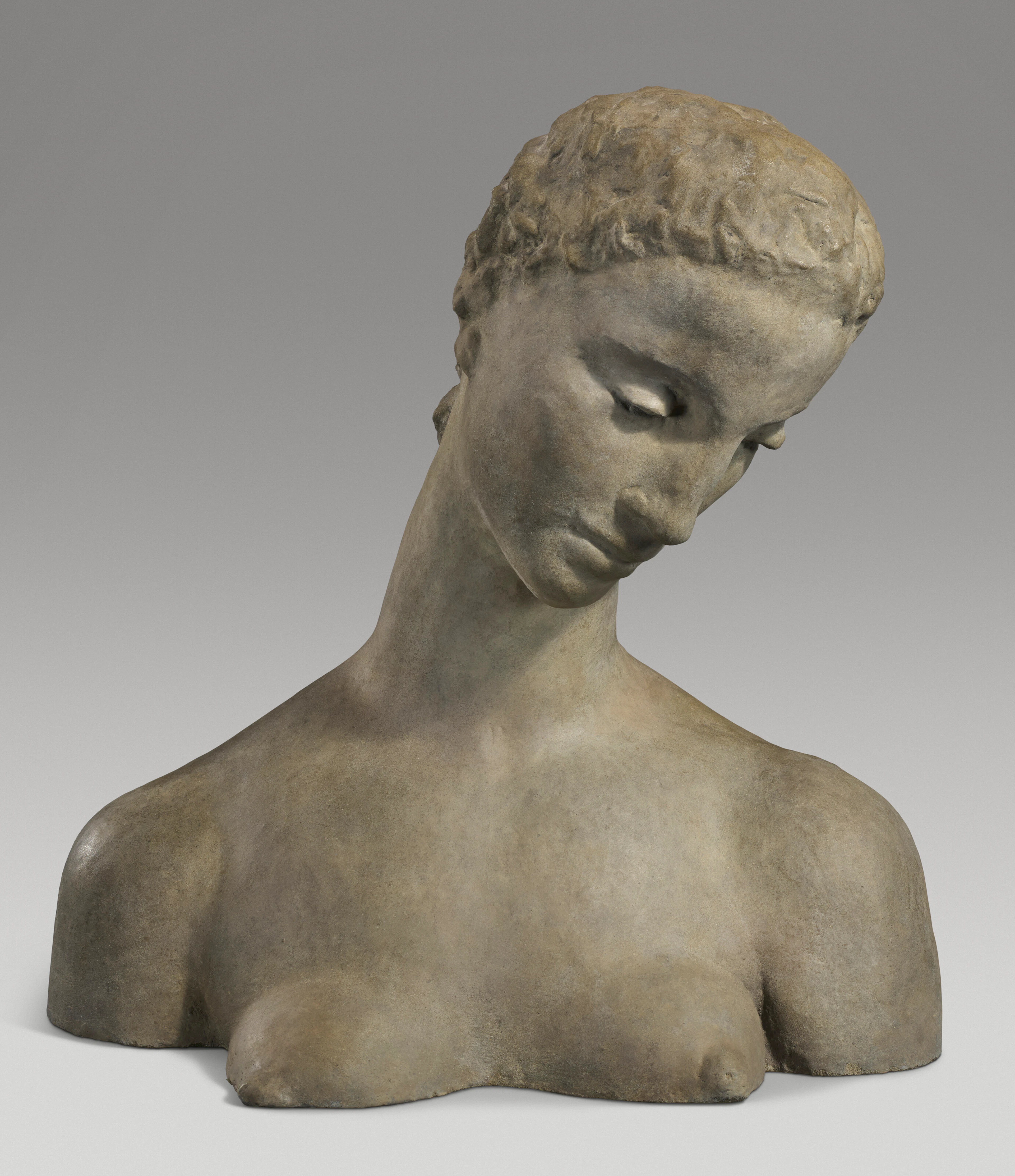 WILHELM LEHMBRUCK (1881-1919) Büste der Knienden (Geneigter Frauenkopf)