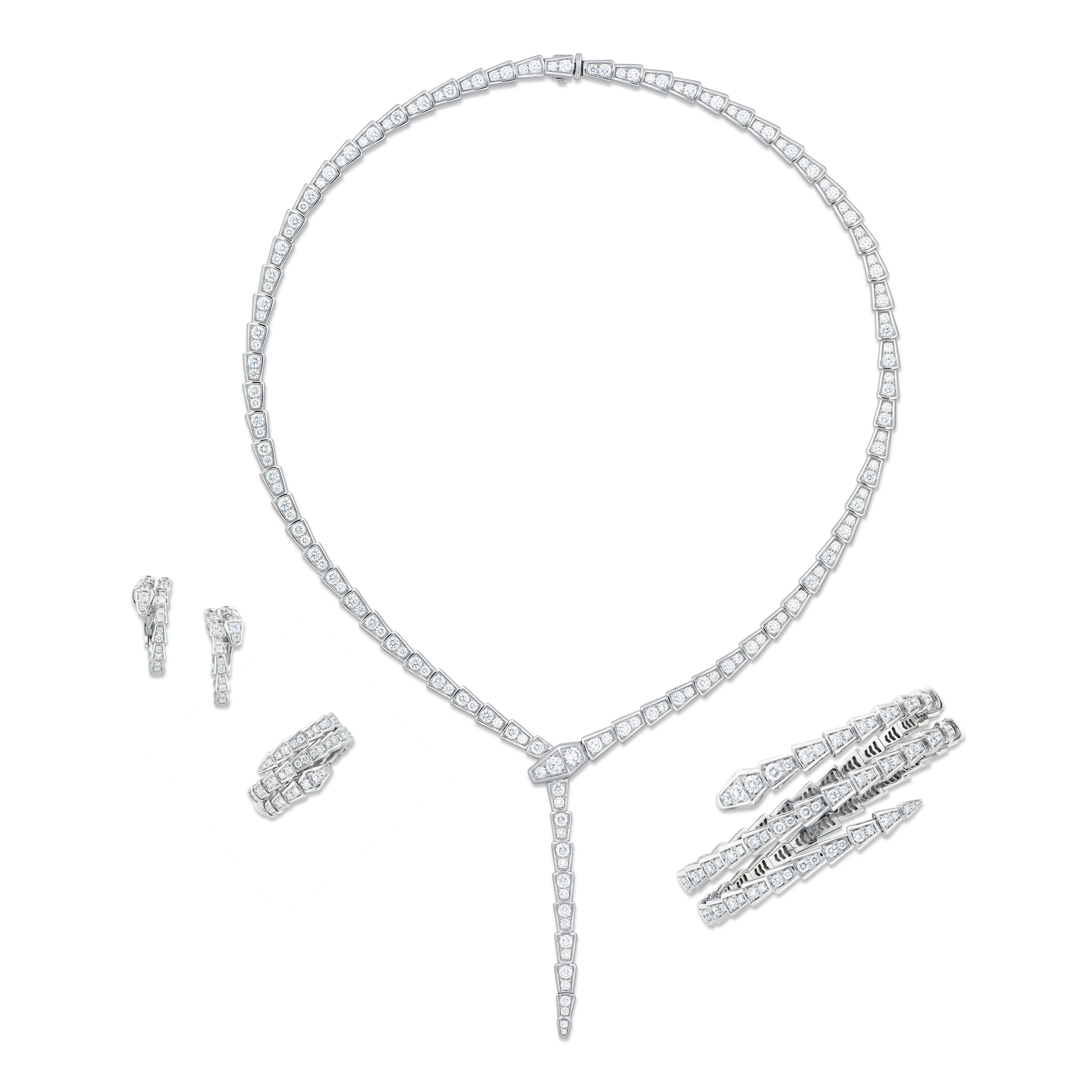BULGARI SUITE OF DIAMOND 'SERPENTI VIPER' JEWELLERY