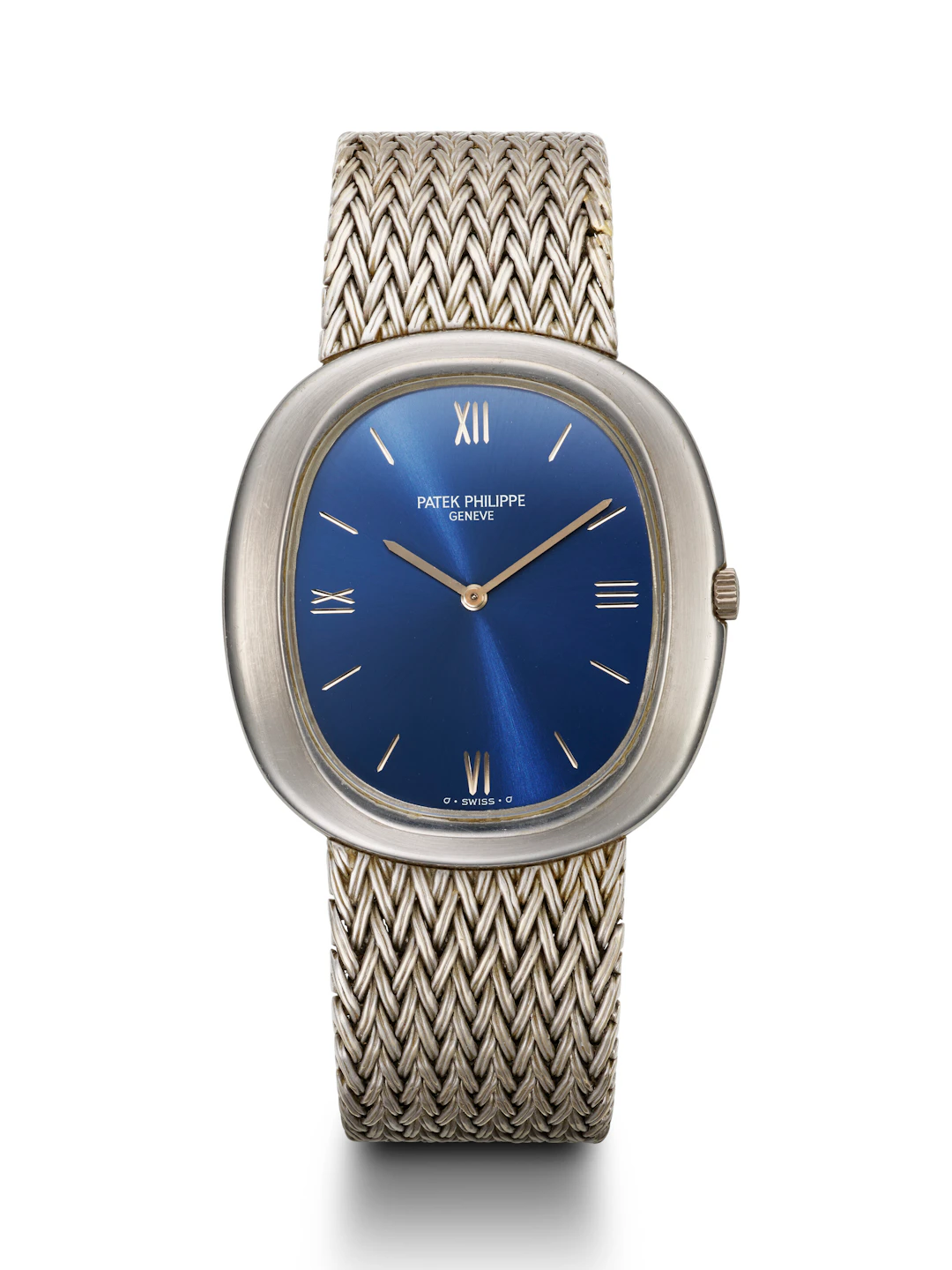 Patek Philippe, White Gold Oval Wristwatch, Ref. 3589⁄1