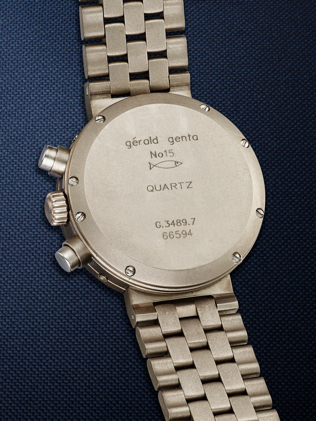 Gerald Genta, Titanium Perpetual Calendar Chronograph Wriswatch, Ref. G.3489.7