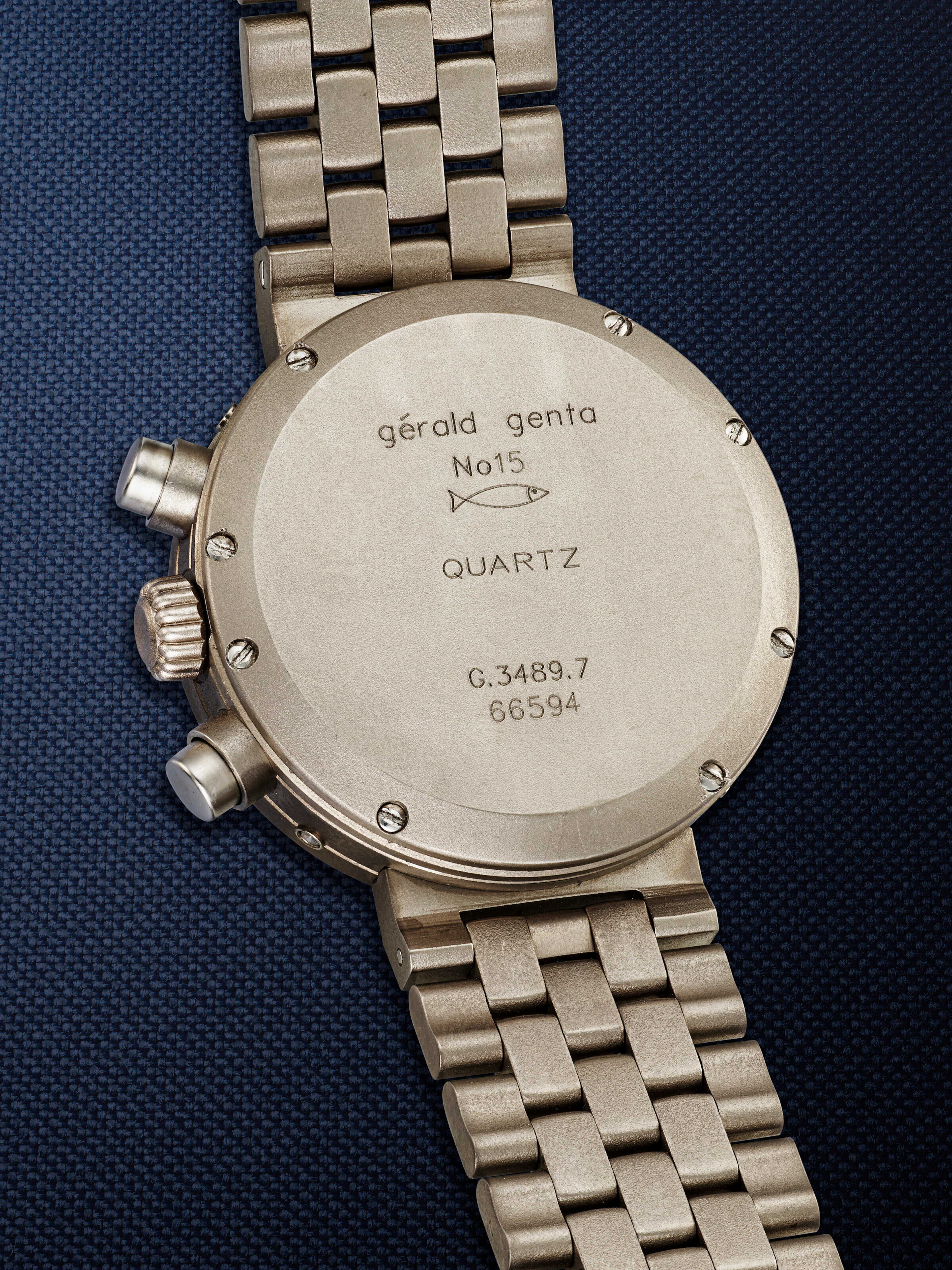 Gerald Genta, Titanium Perpetual Calendar Chronograph Wriswatch, Ref. G.3489.7