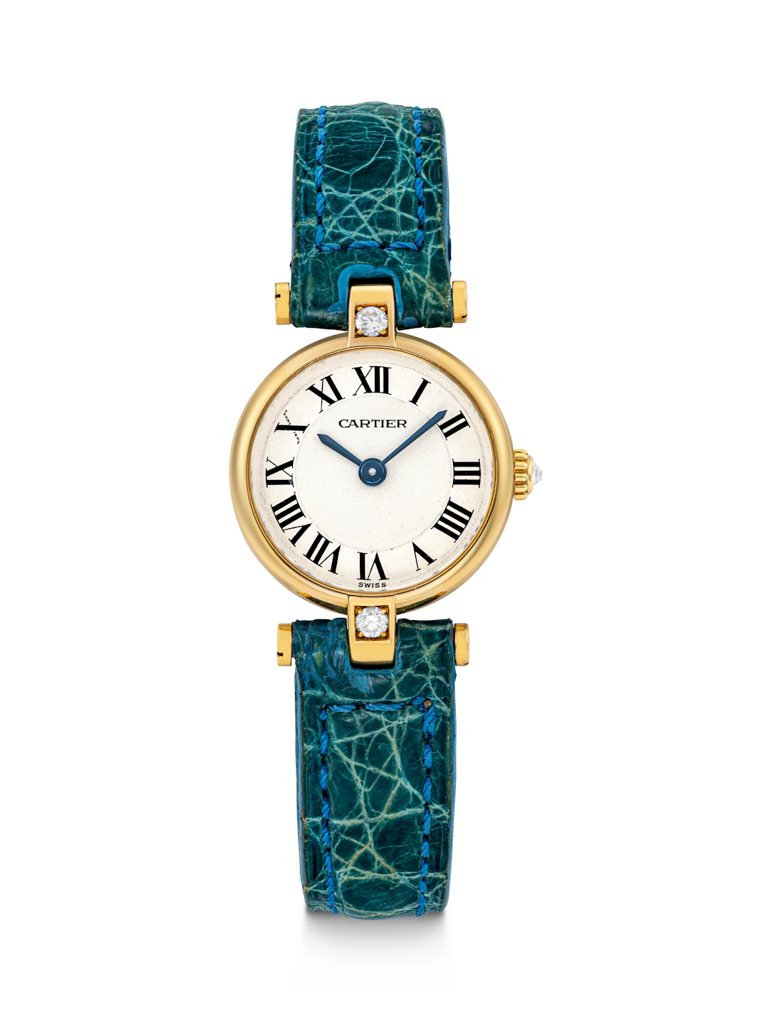 Cartier, Lady’s Gold and Diamond-Set Wristwatch