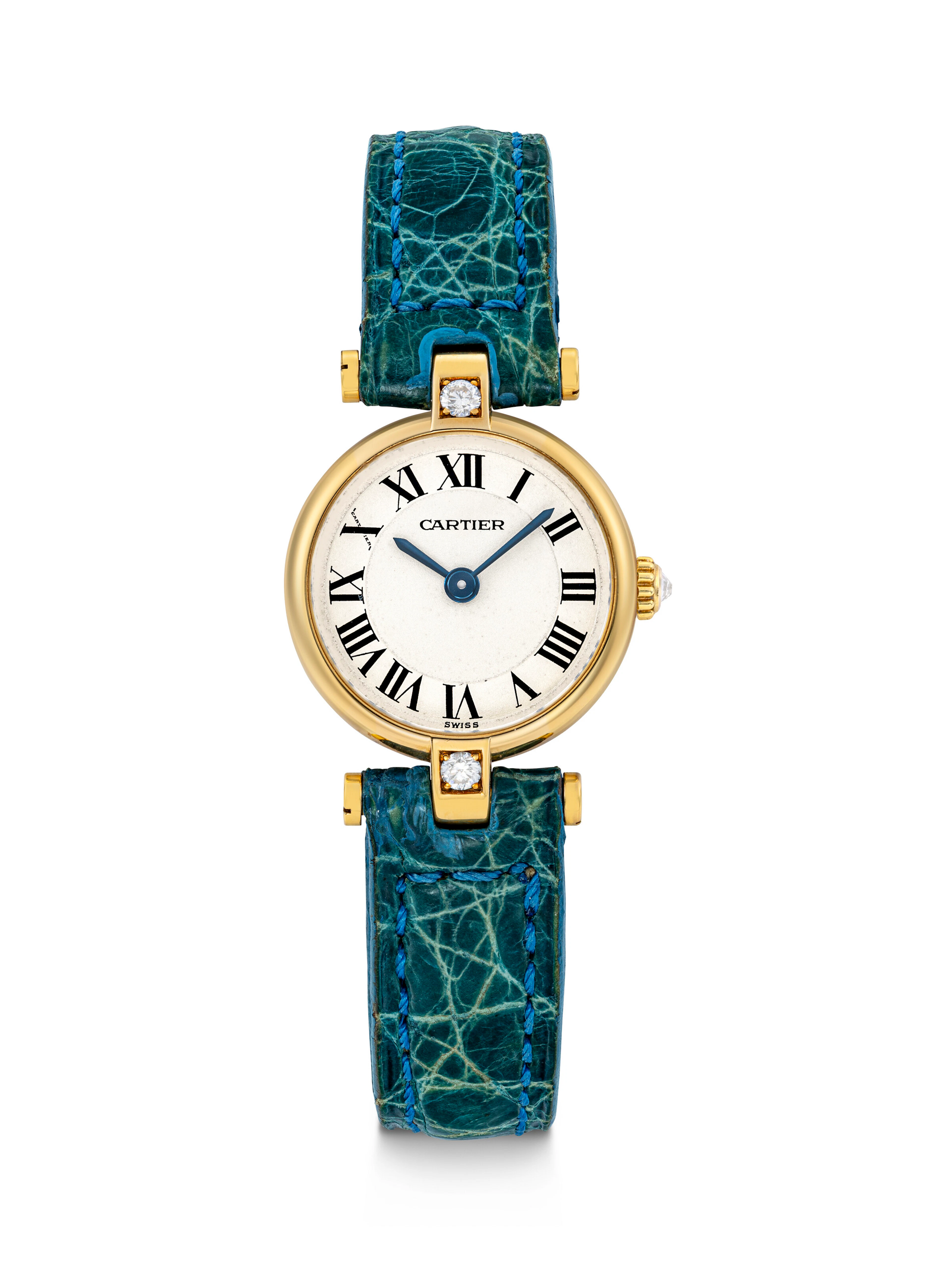 Cartier, Lady’s Gold and Diamond-Set Wristwatch