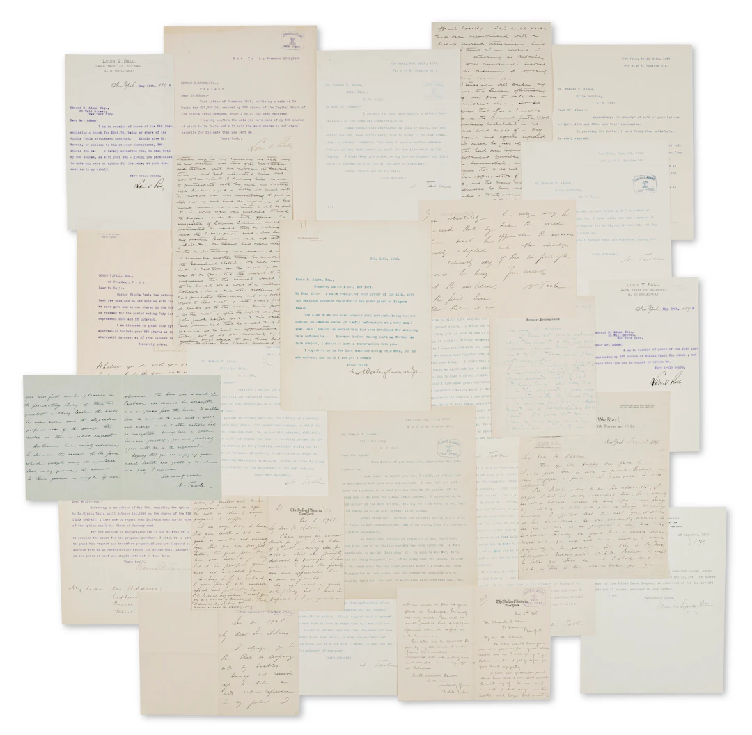 An Expansive Archive from the Nikola Tesla Company and Niagara Falls