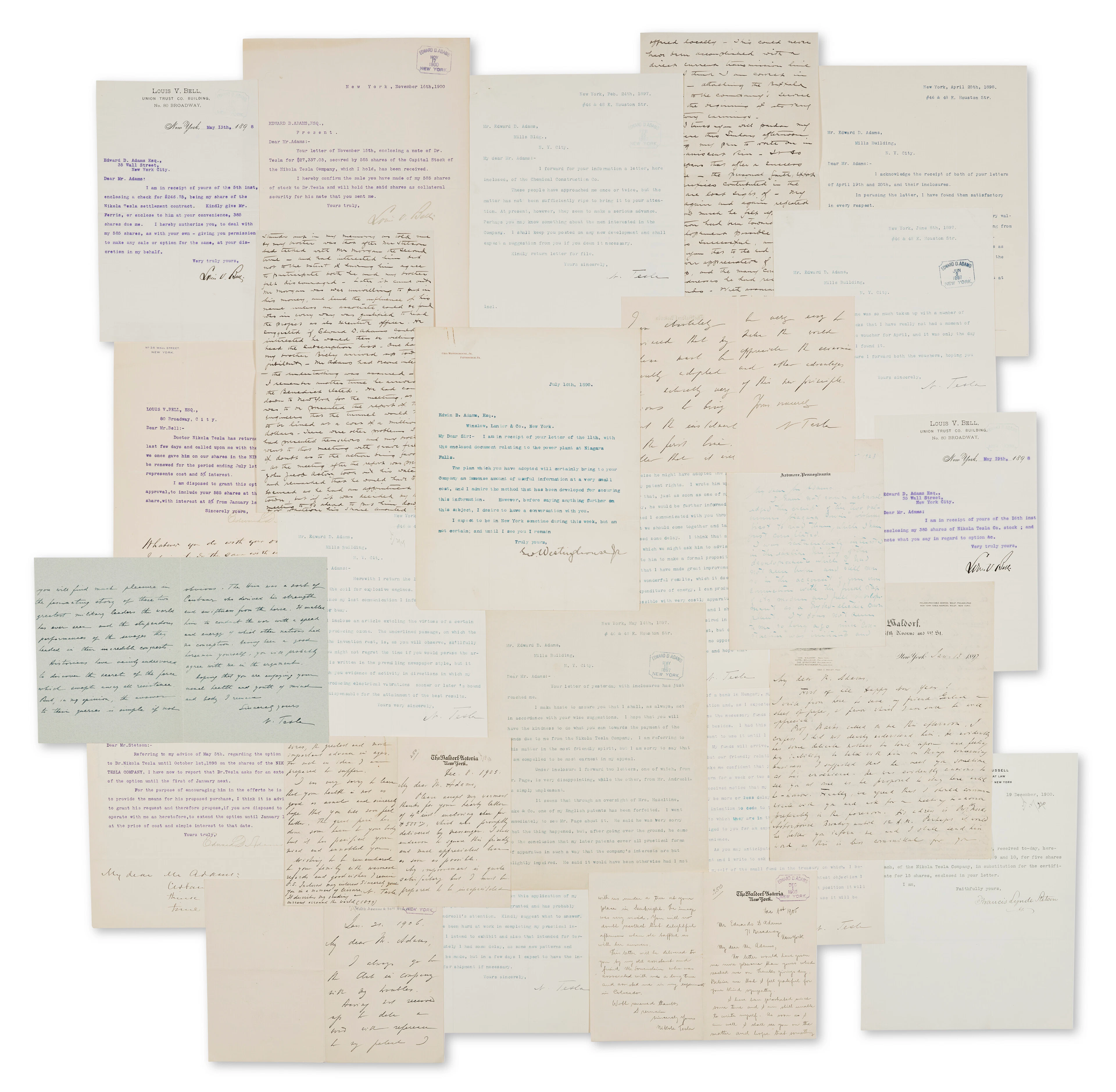 An Expansive Archive from the Nikola Tesla Company and Niagara Falls