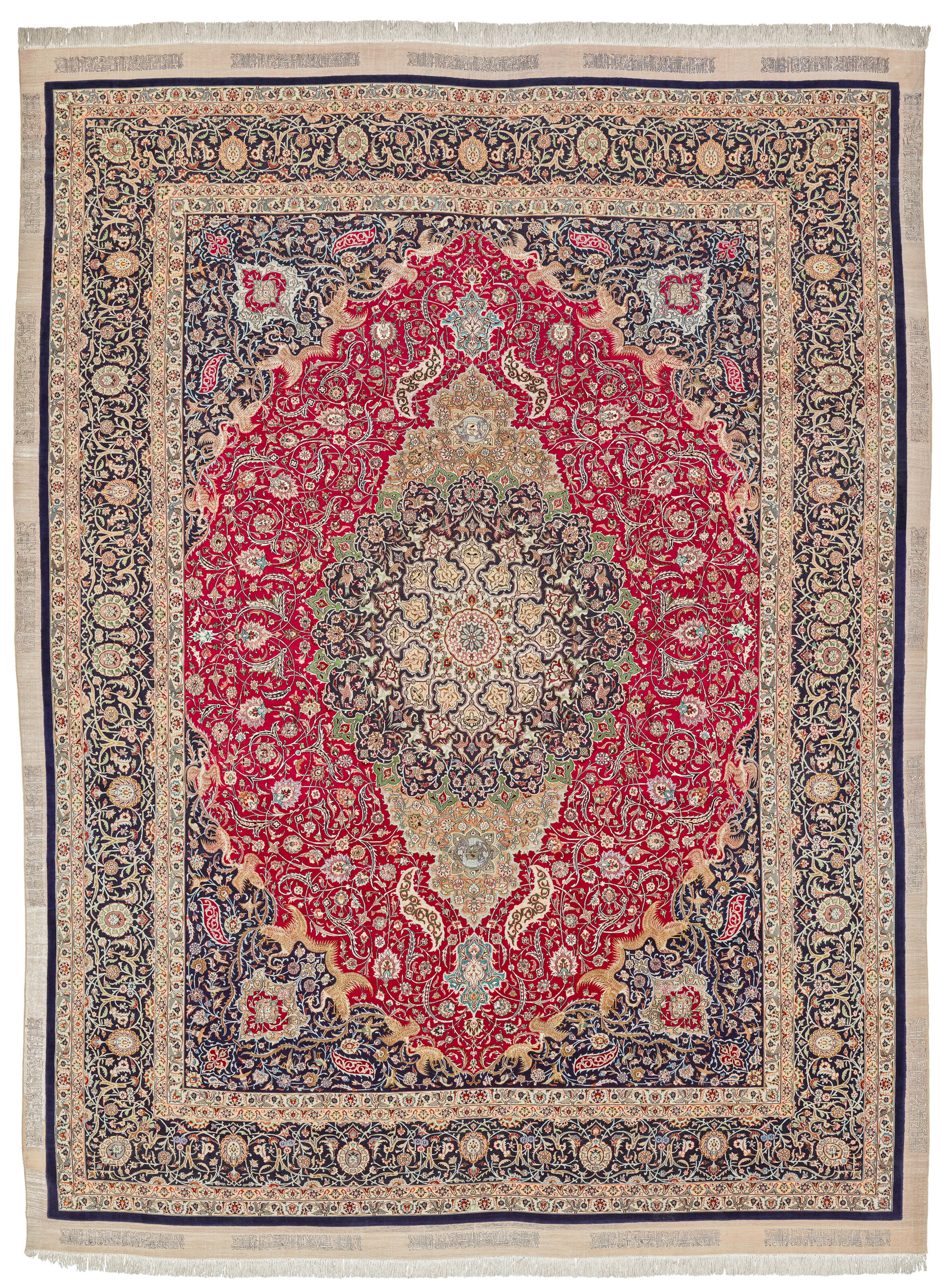 A Part-Silk Meshed Carpet