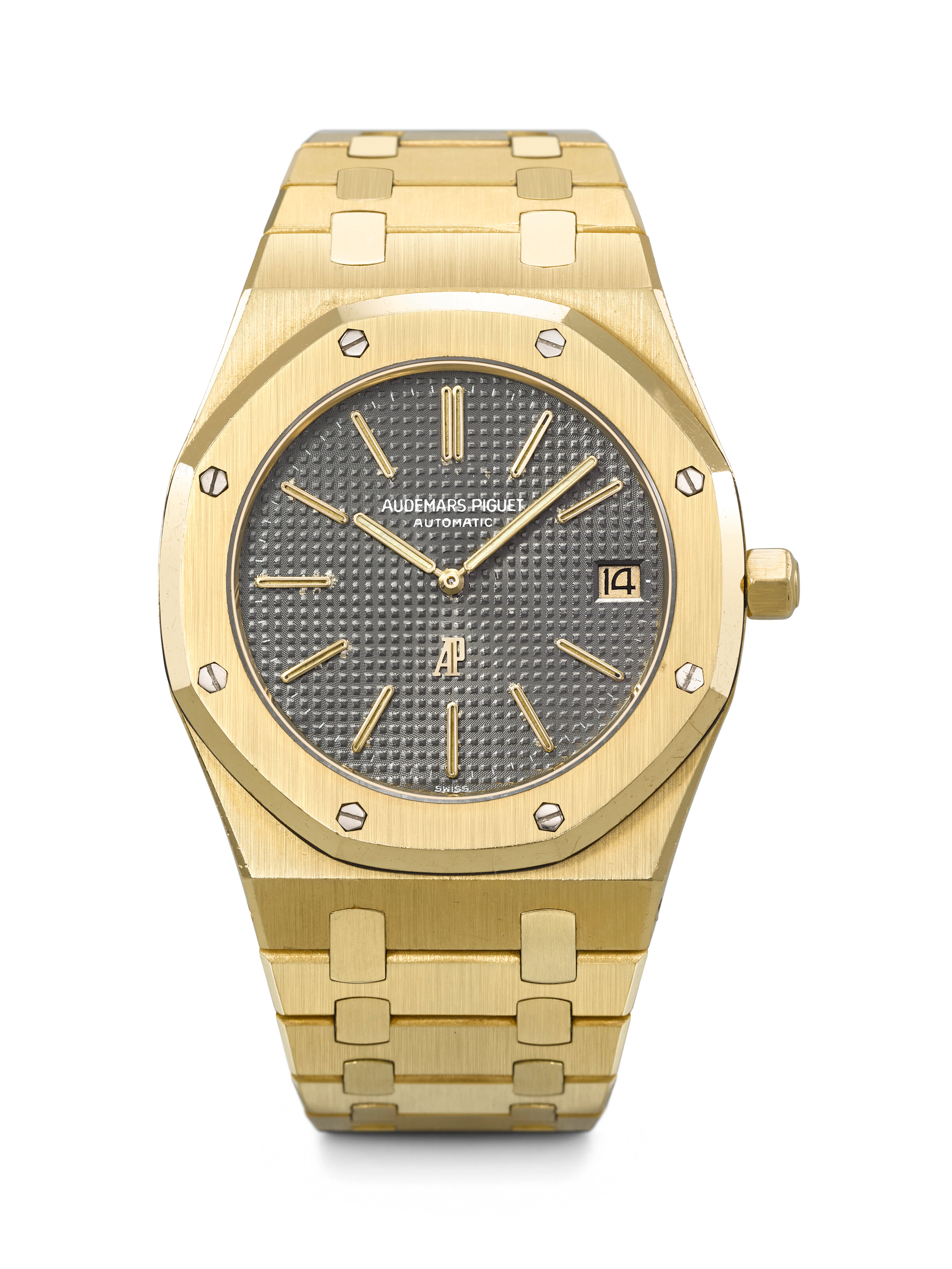 AUDEMARS PIGUET. AN ICONIC AND HIGHLY ATTRACTIVE 18K GOLD AUTOMATIC