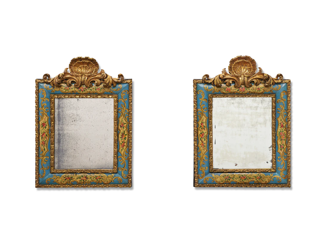 Paire De Miroirs D'époque Rococo