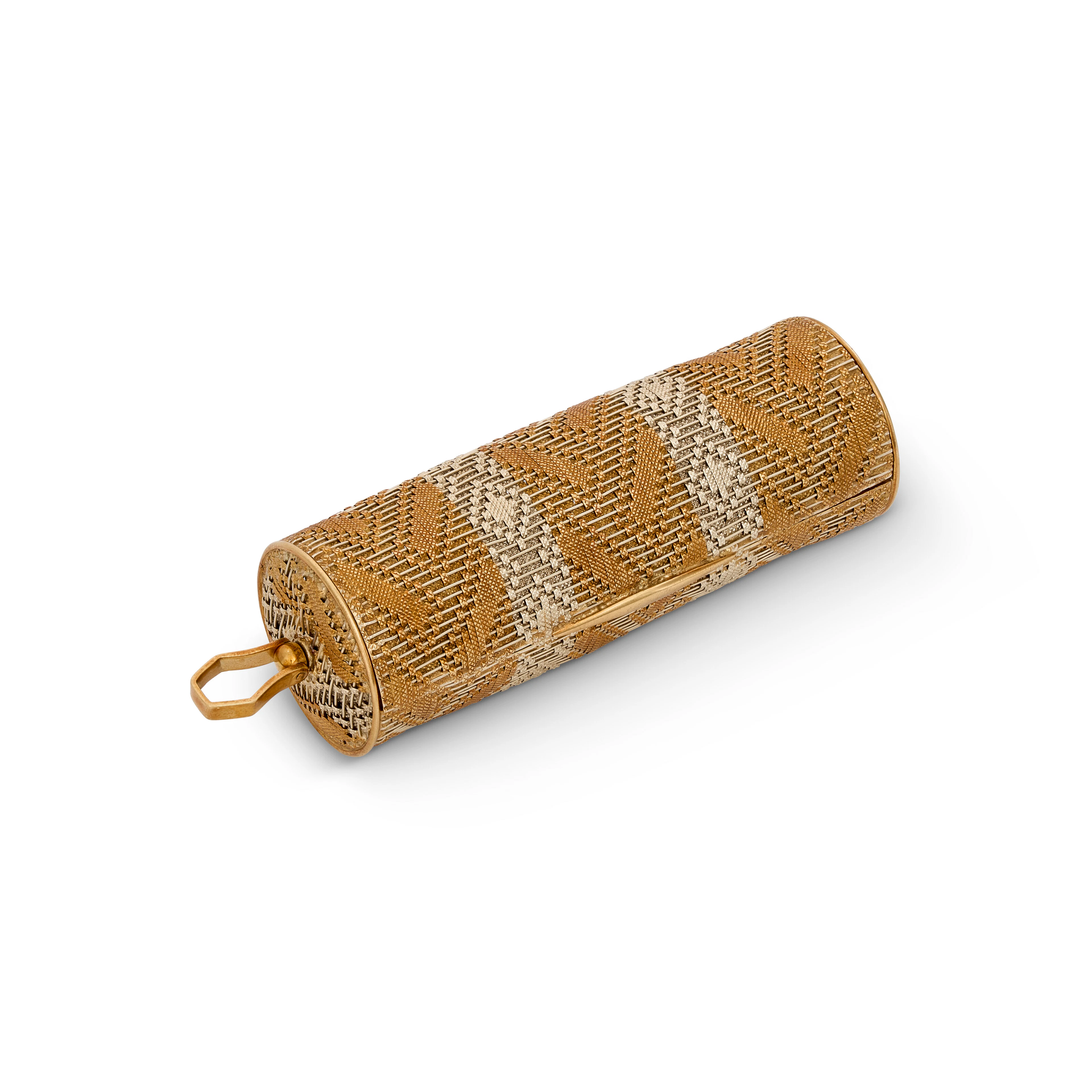 Meister Gold Woven Cigarette Case
