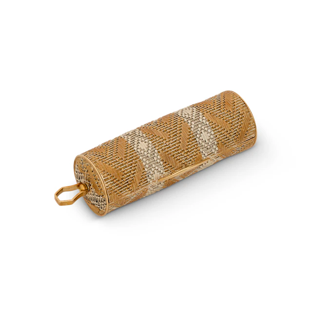 Meister Gold Woven Cigarette Case
