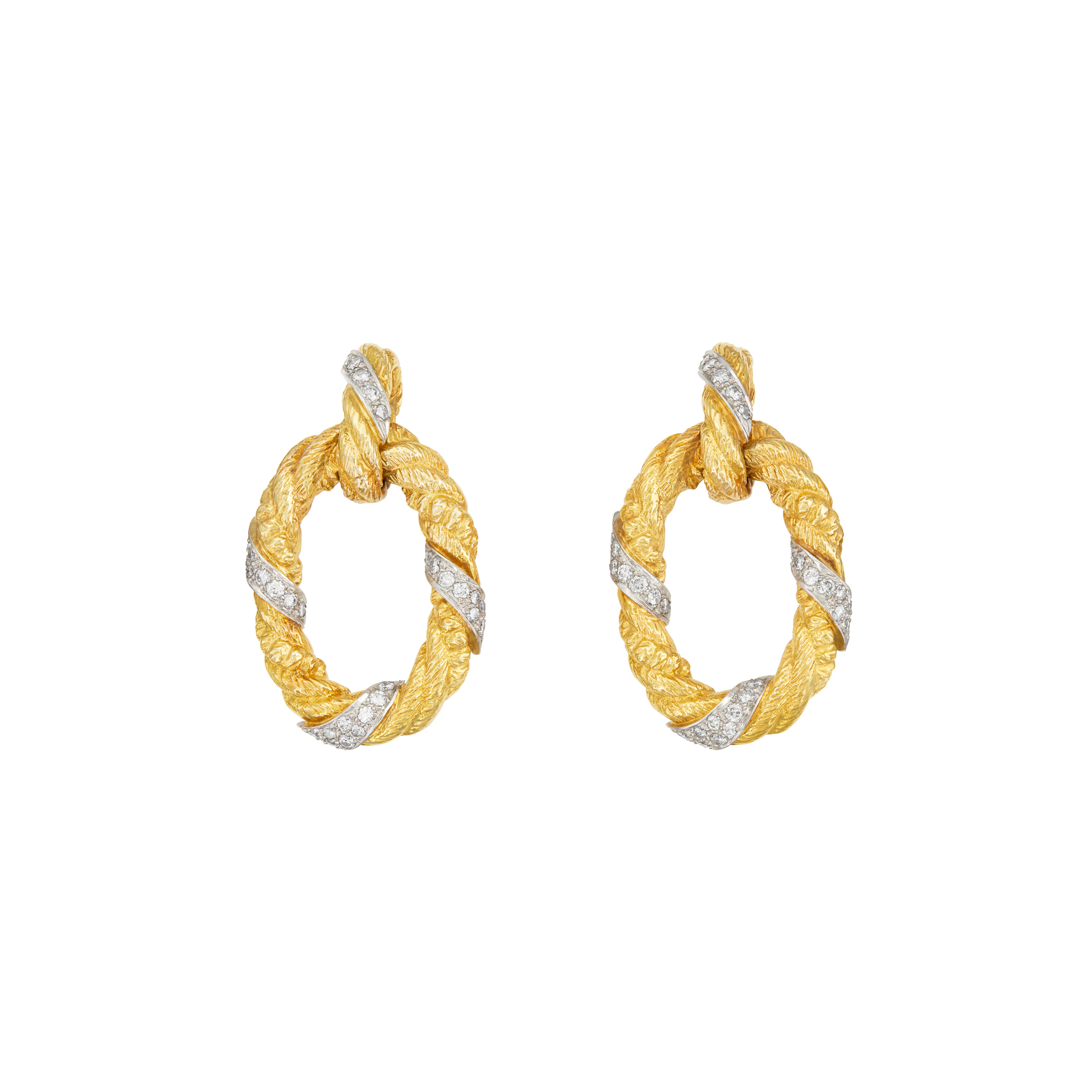 Van Cleef & Arpels Diamond and Gold Earrings