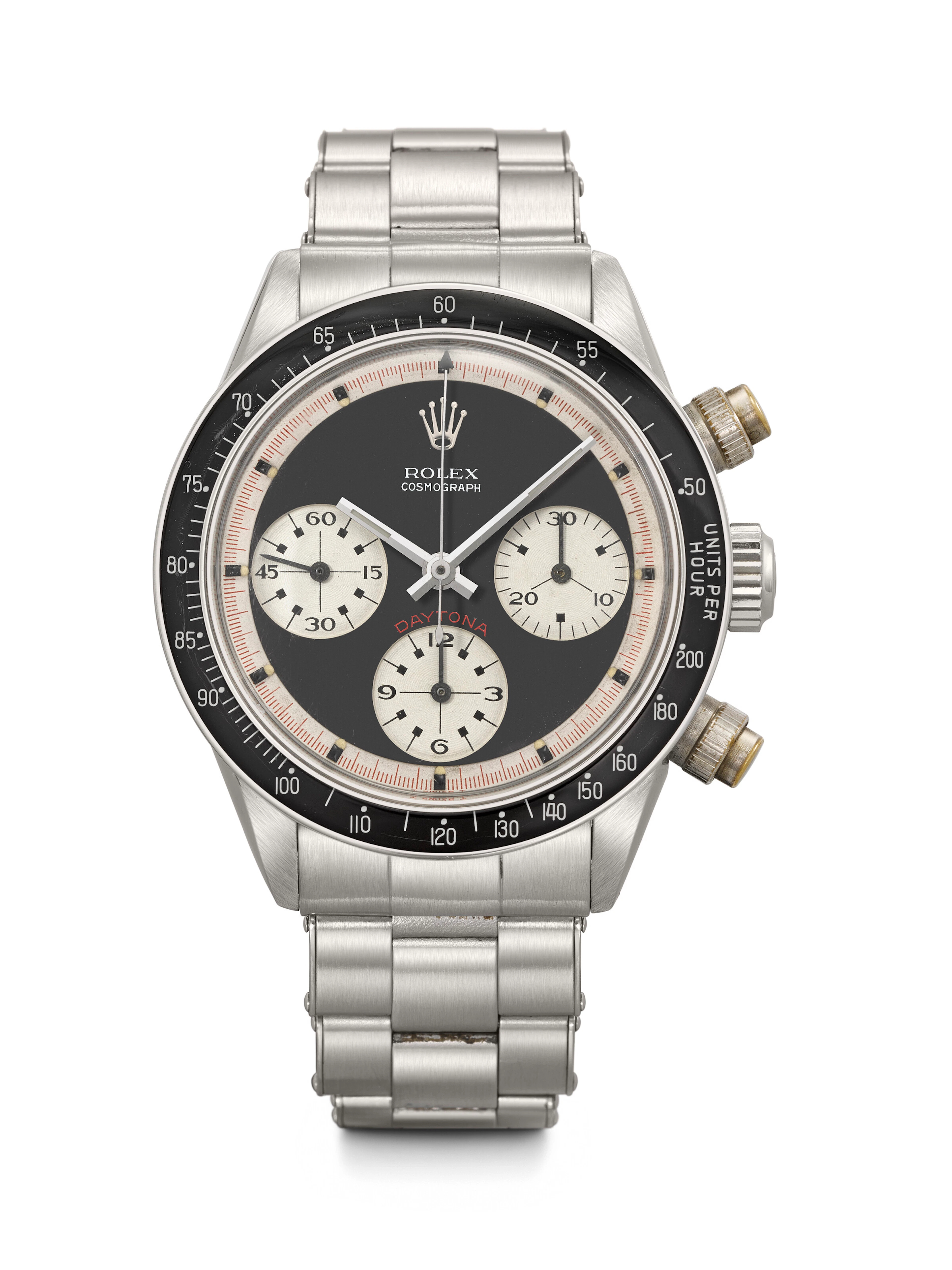 ROLEX. A RARE AND DESIRABLE STAINLESS STEEL CHRONOGRAPH WRISTWATCH