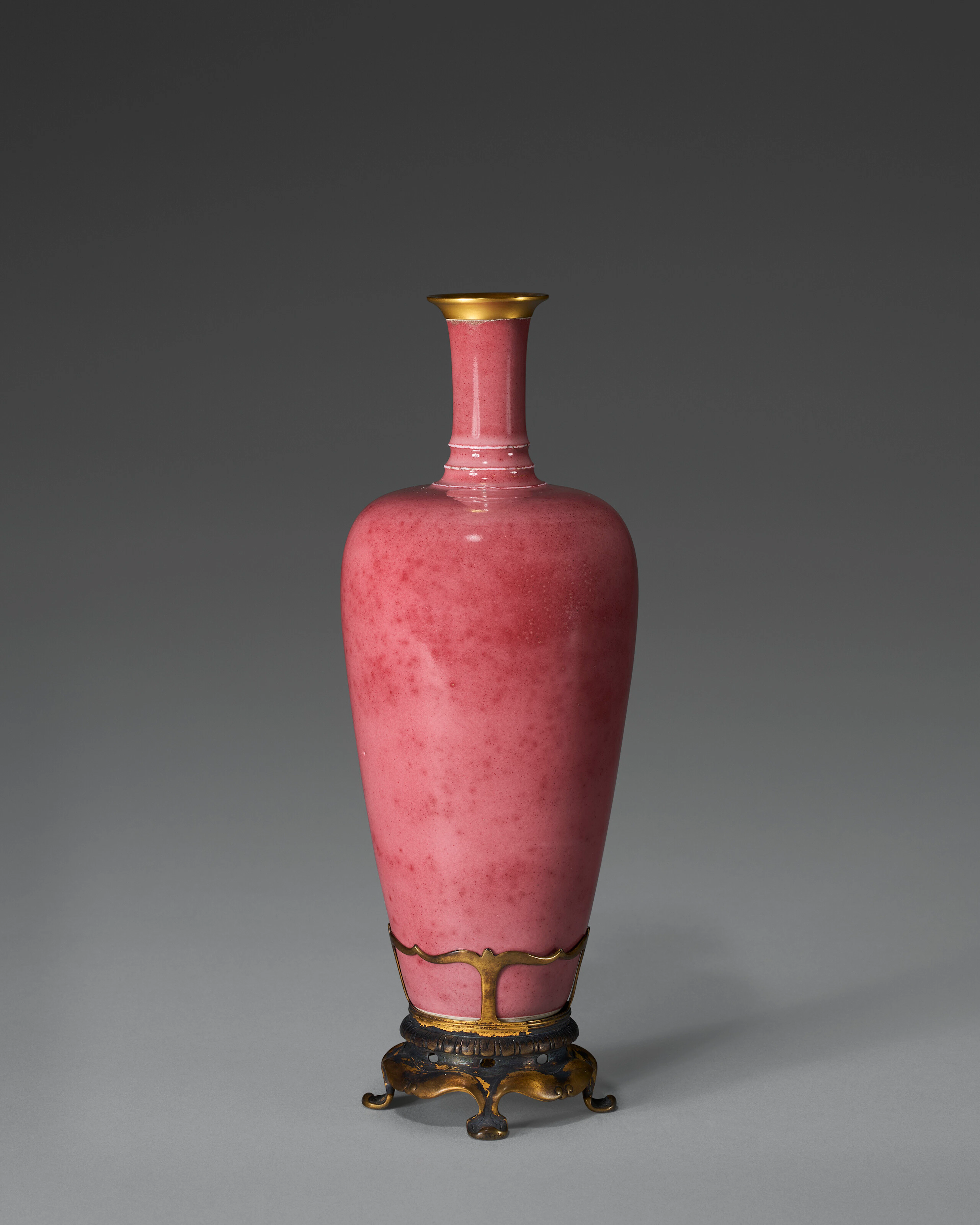A Peachbloom-Glazed 'Three-String' Vase, Laifu Zun