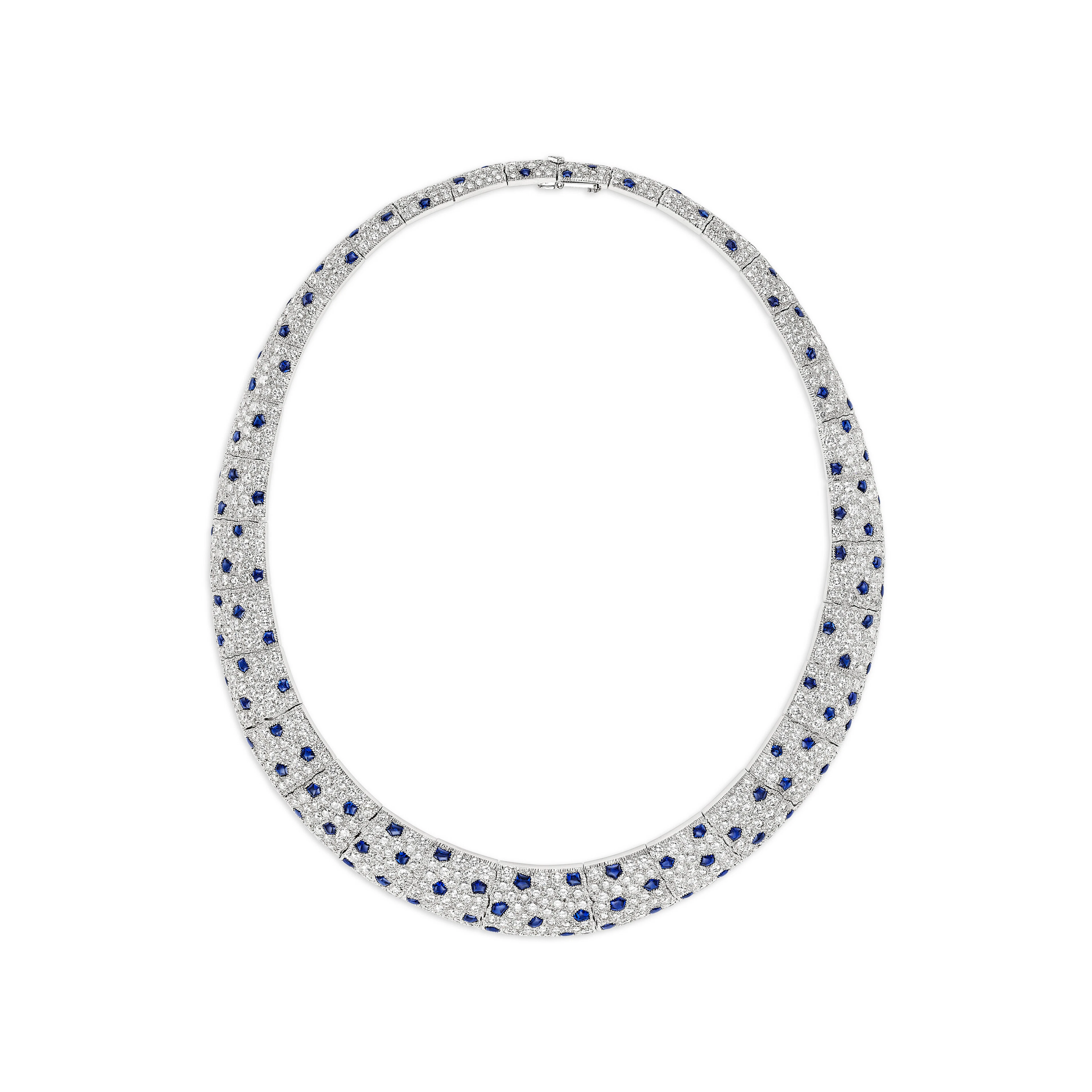 Cartier Sapphire and Diamond 'Panthère' Necklace