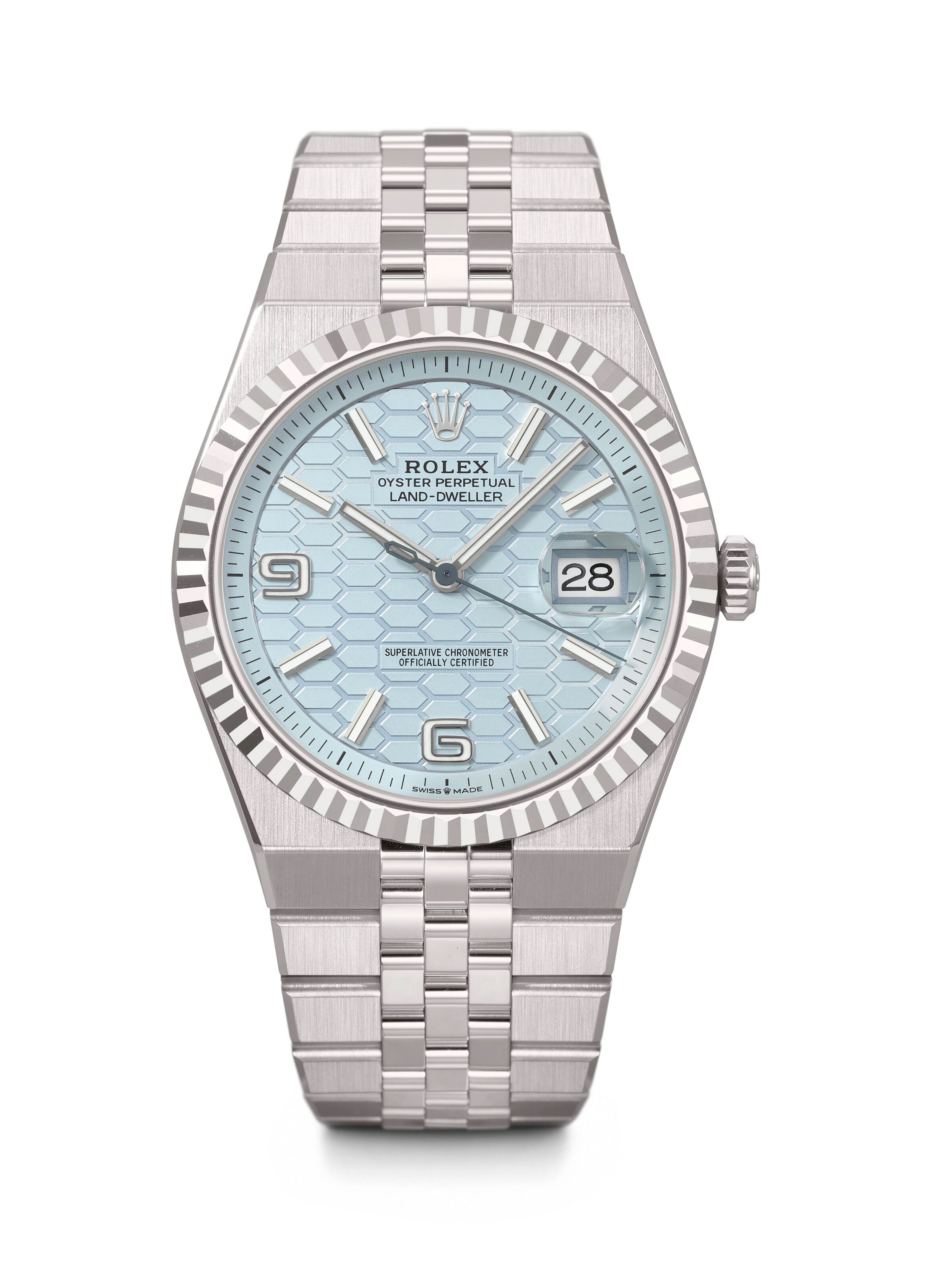 Rolex. An Important and Heavy Platinum Automatic Wristwatch with Sweep