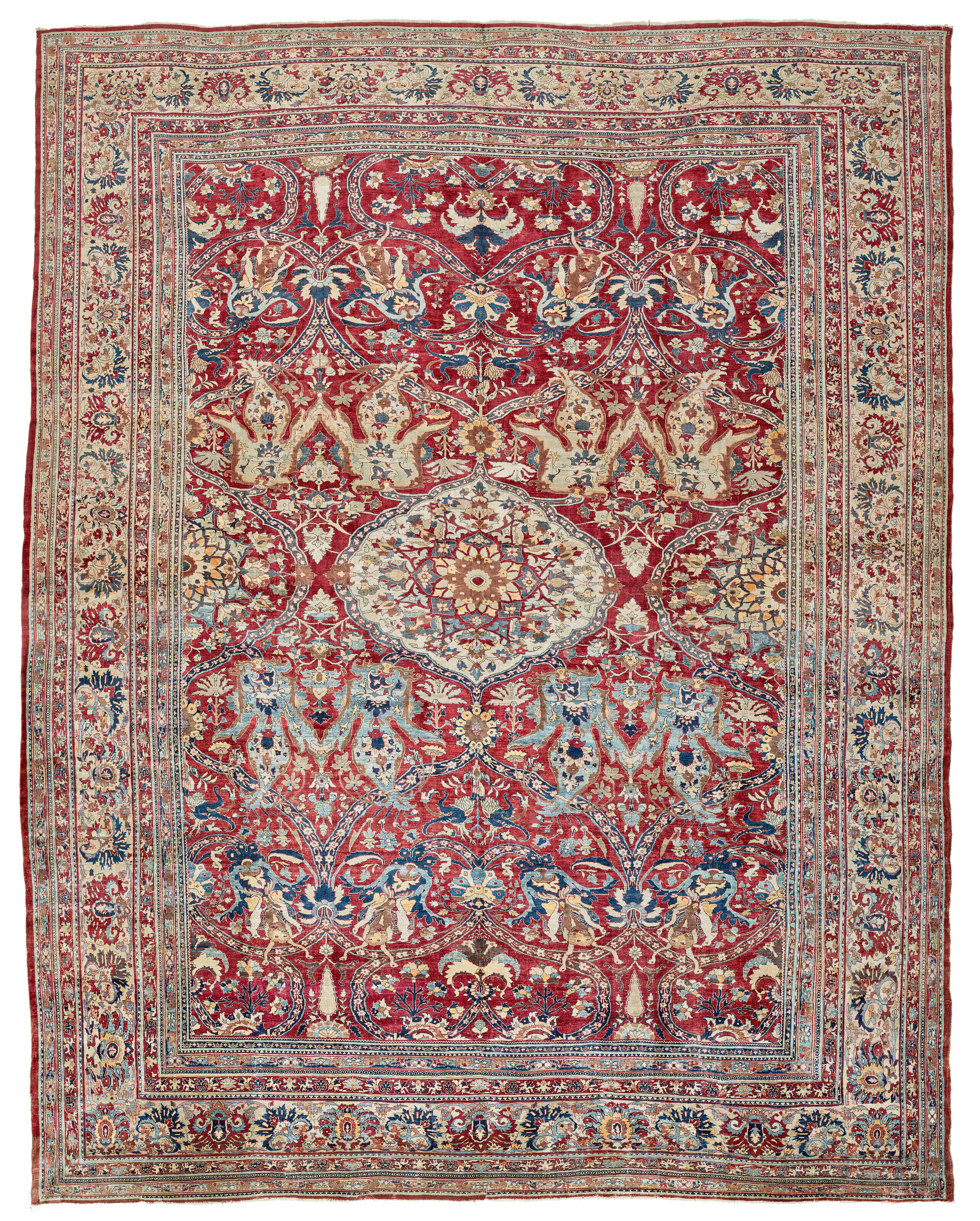 A Silk Heriz Carpet