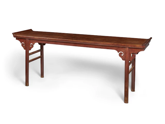 A Rare Huanghuali Recessed-Leg Table