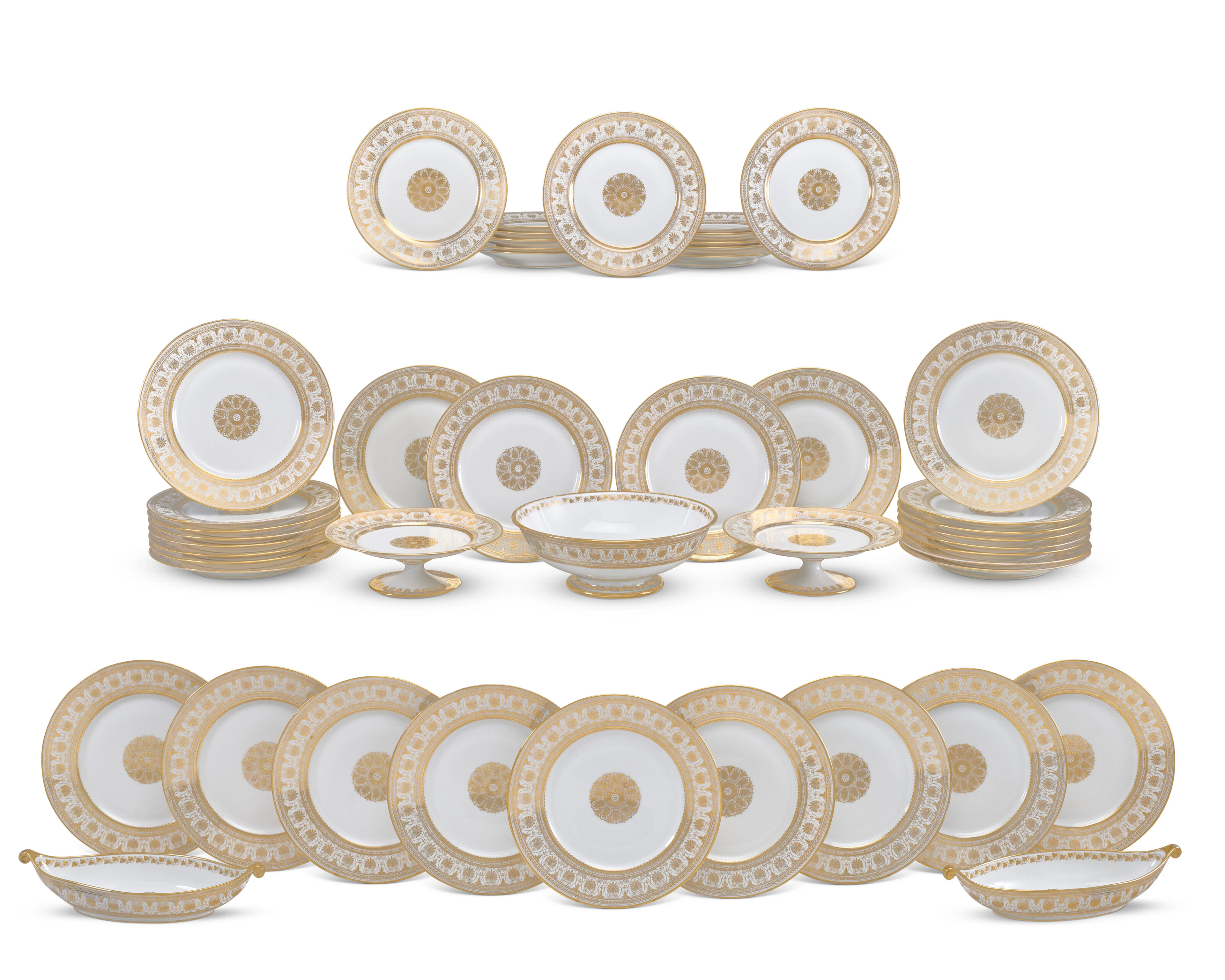 Partie De Service Composite En Porcelaine