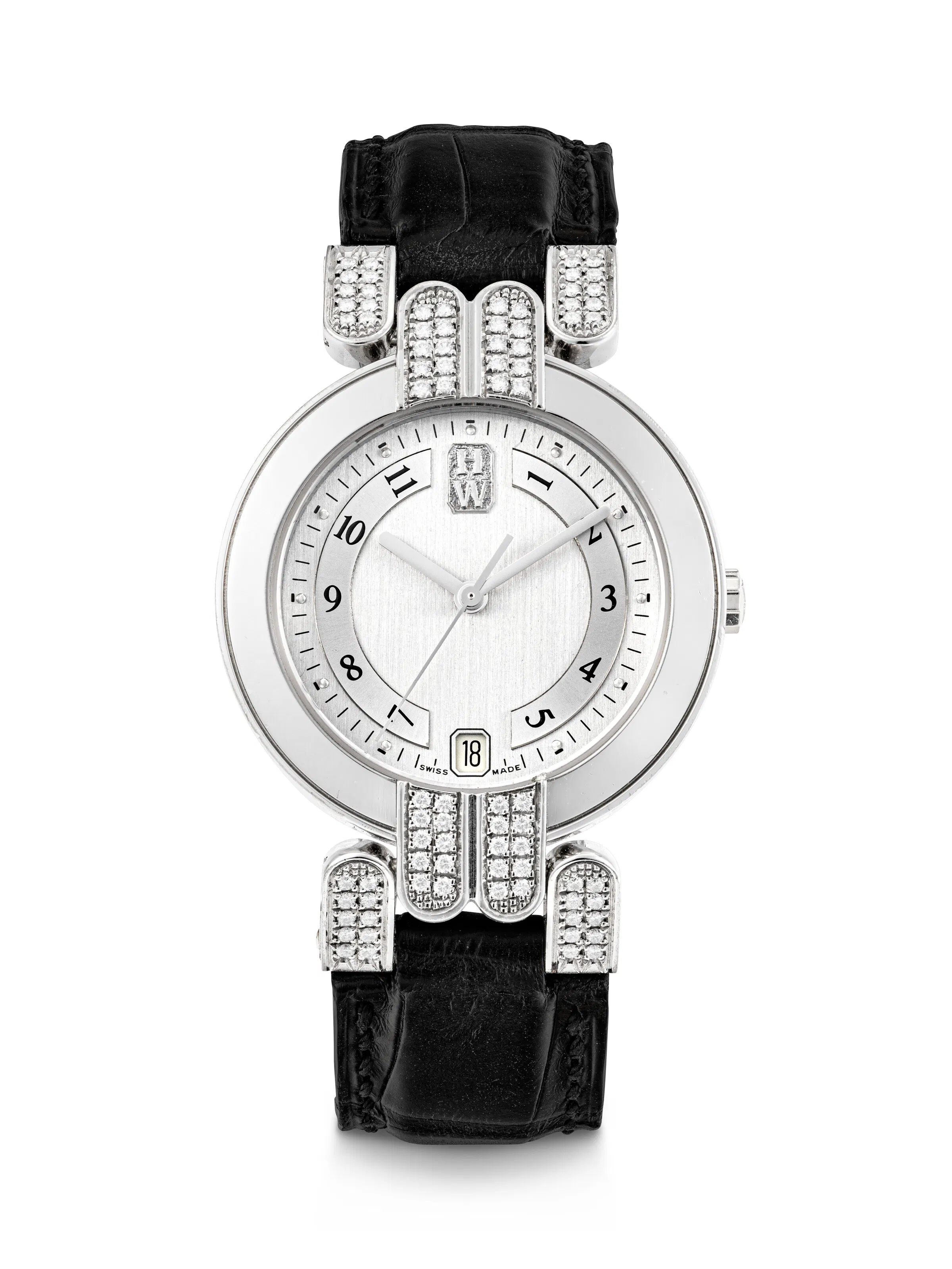 Harry Winston, White Gold and Diamond-Set Wristwatch