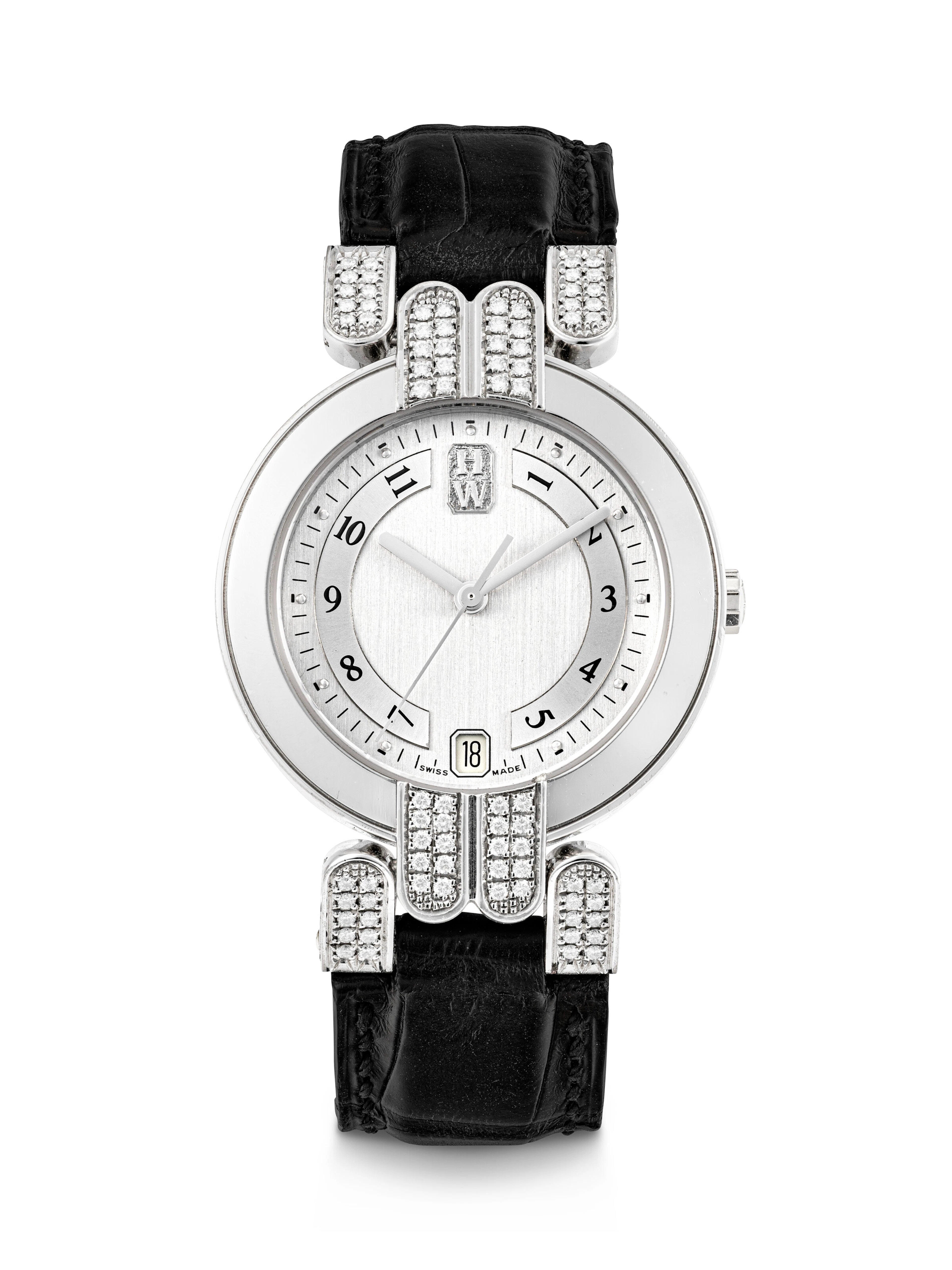 Harry Winston, White Gold and Diamond-Set Wristwatch