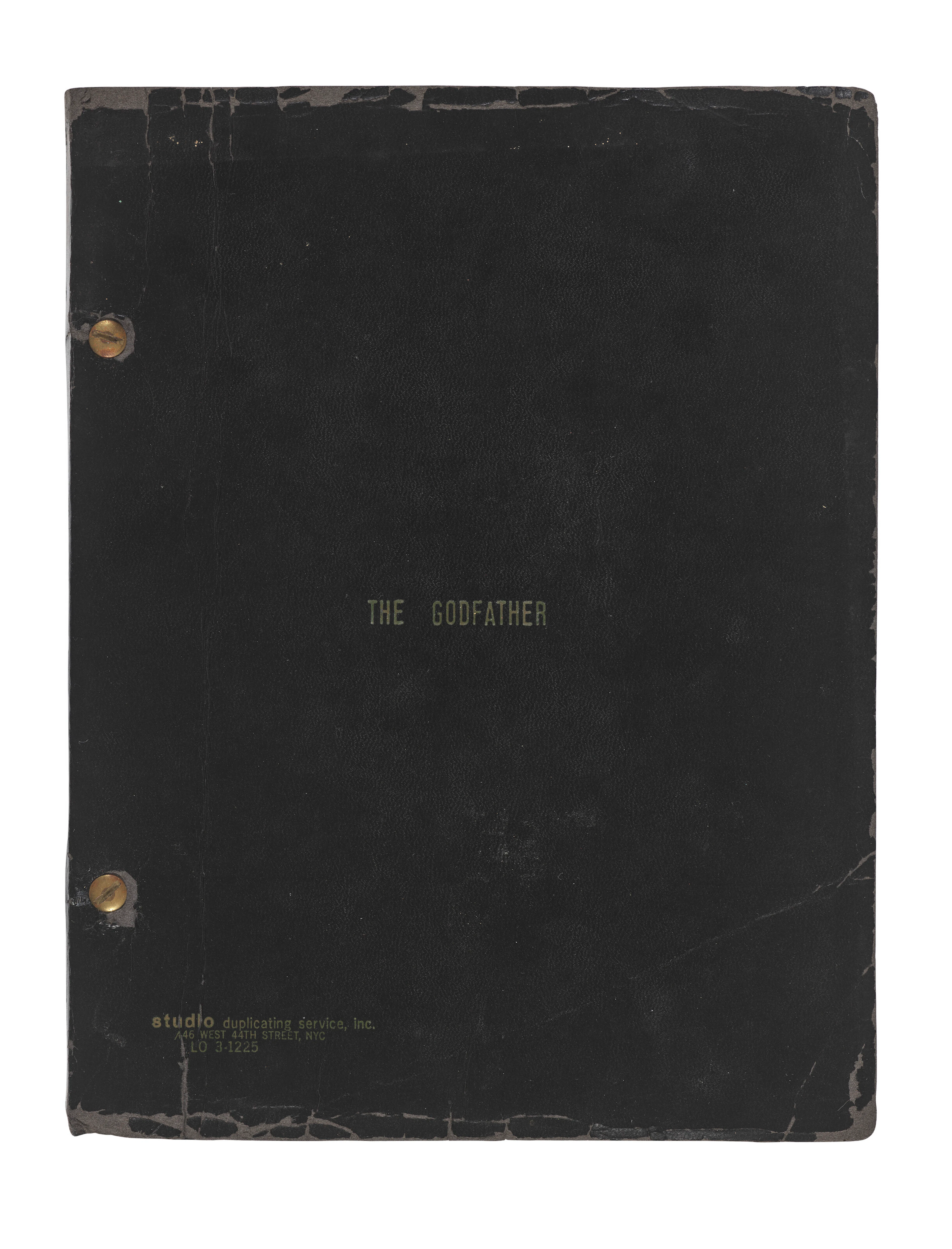 THE GODFATHER, 1971: A SECOND DRAFT SCRIPT