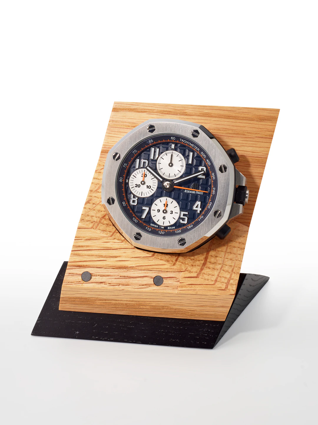 Audemars Piguet, Stainless Steel 'Royal Oak Offshore' Table Clock