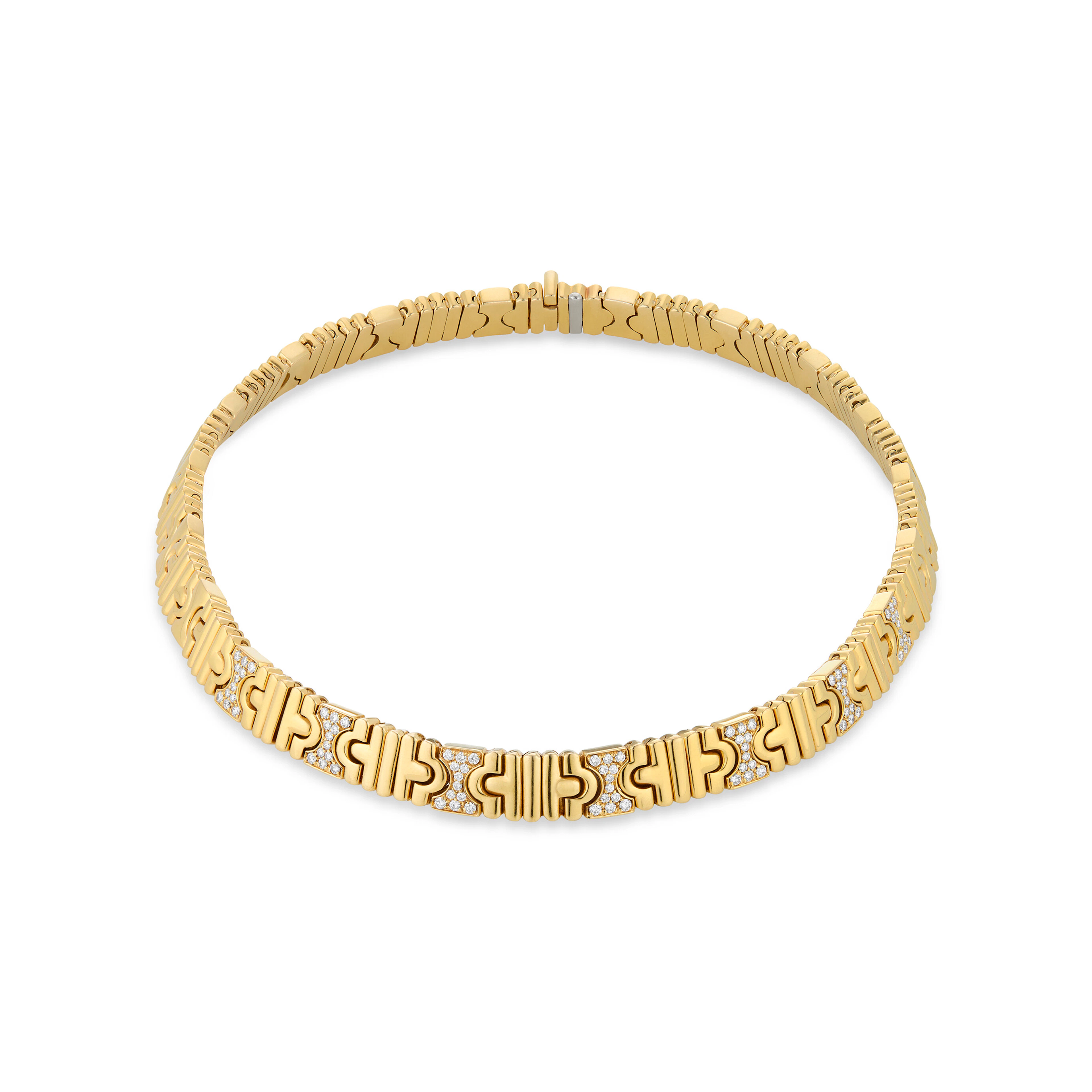 Bulgari Diamond and Gold 'Parentesi' Necklace