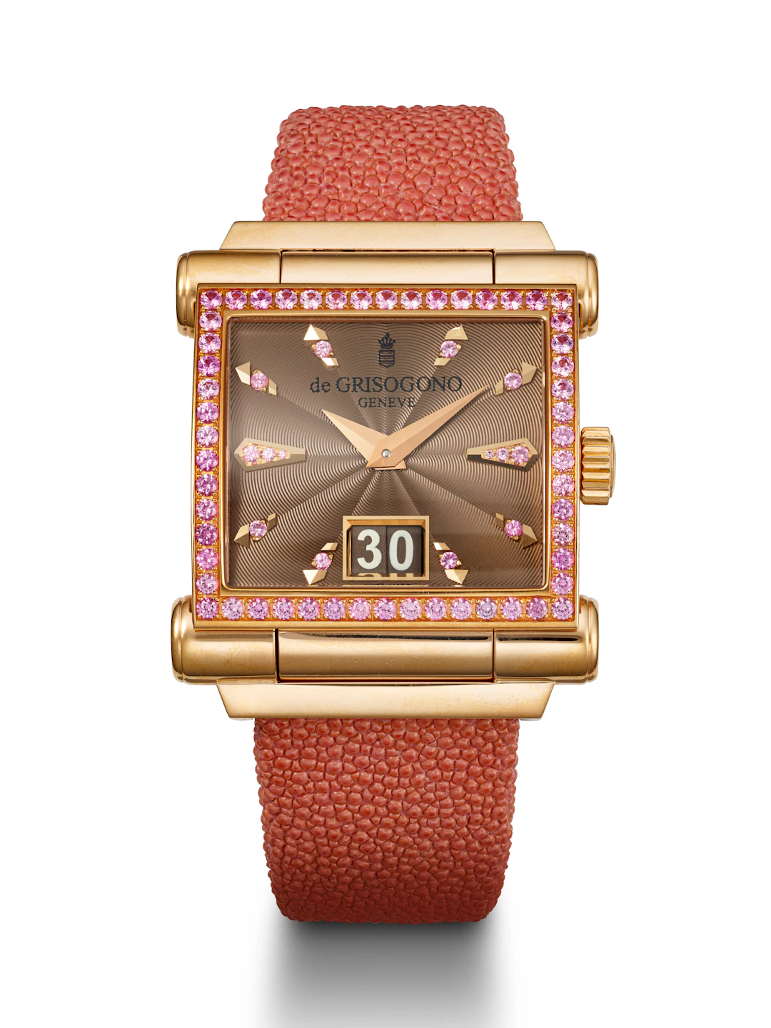 De Grisogono, Pink Gold and Colored Sapphire-Set 'Instrumento Grande'
