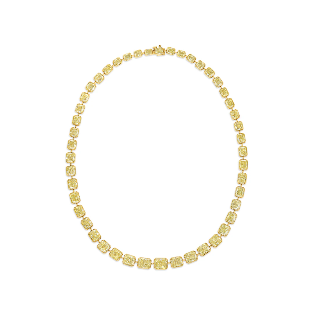 Colored Diamond Necklace