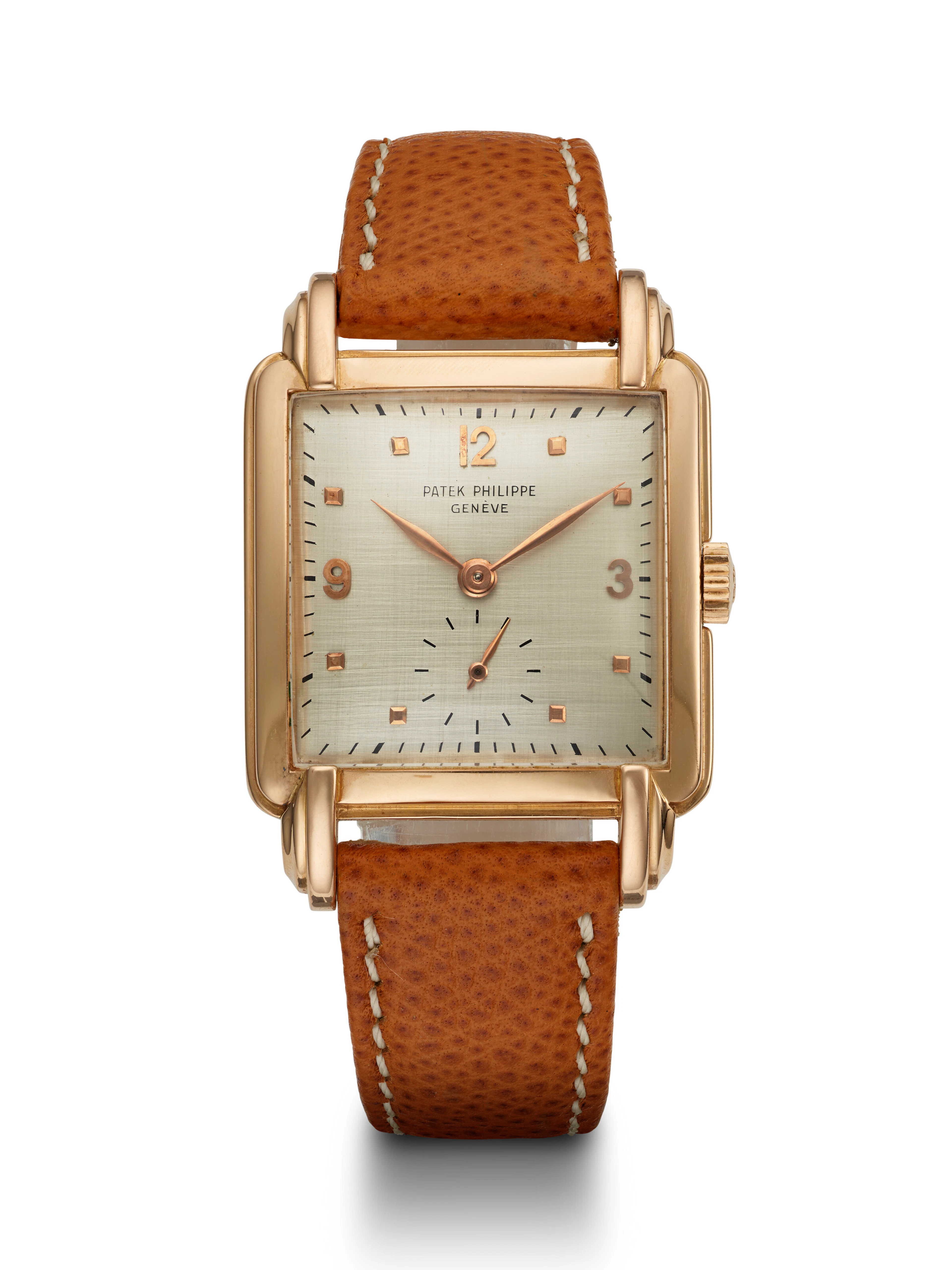 Patek Philippe, Pink Gold Square Wristwatch, Ref. 2437