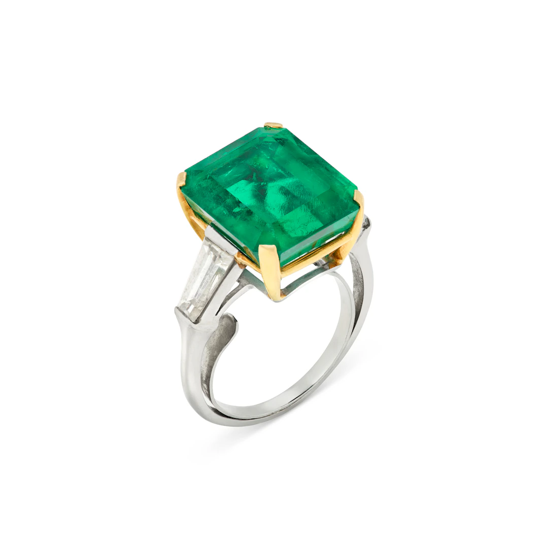 Emerald and Diamond Ring