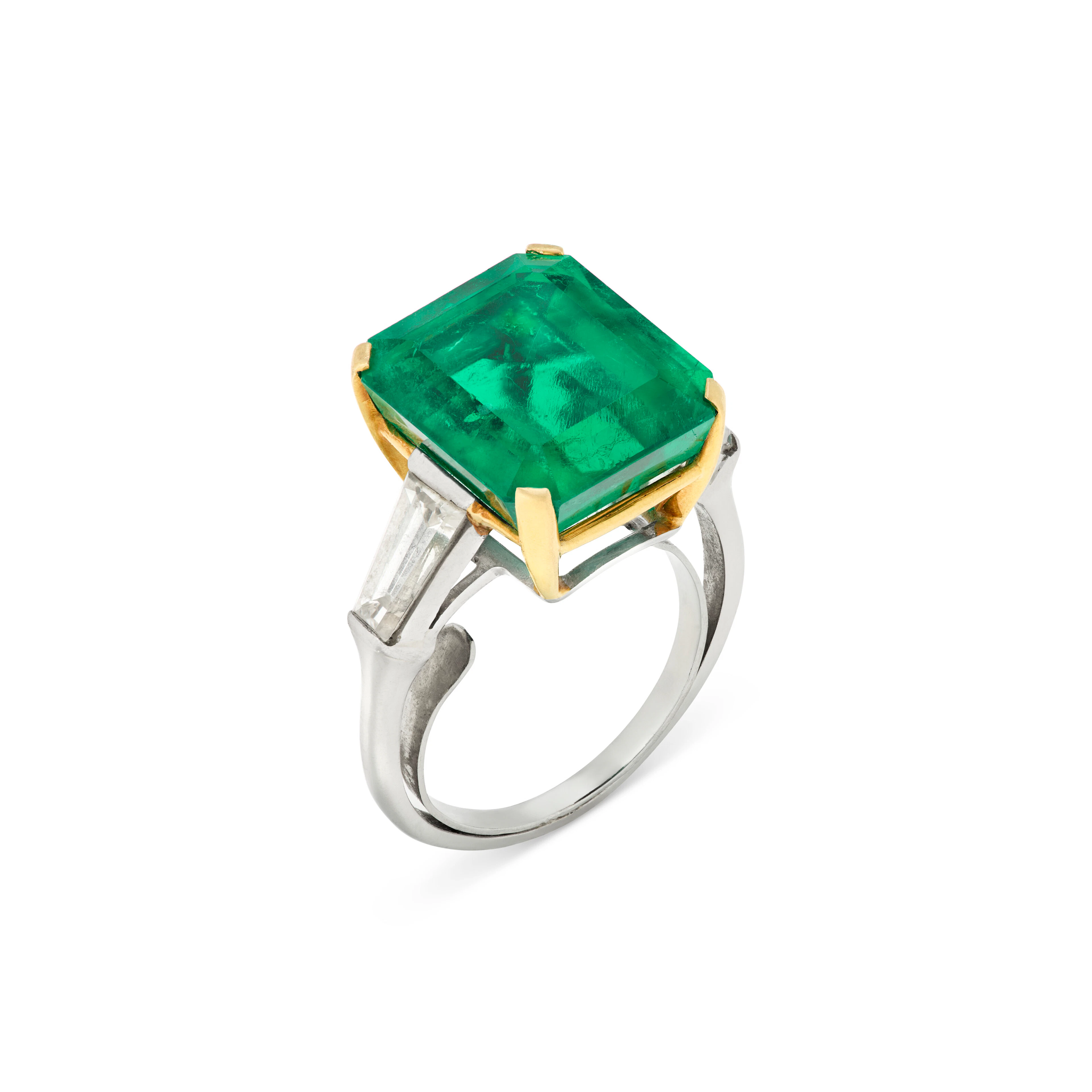 Emerald and Diamond Ring