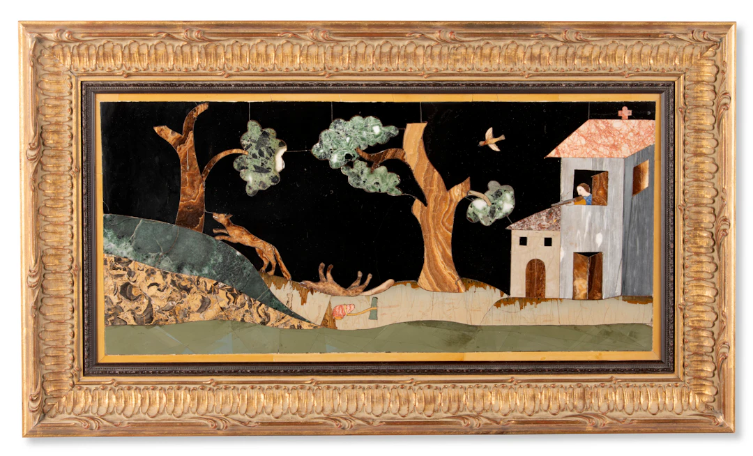 An Italian Pietra Dura Plaque